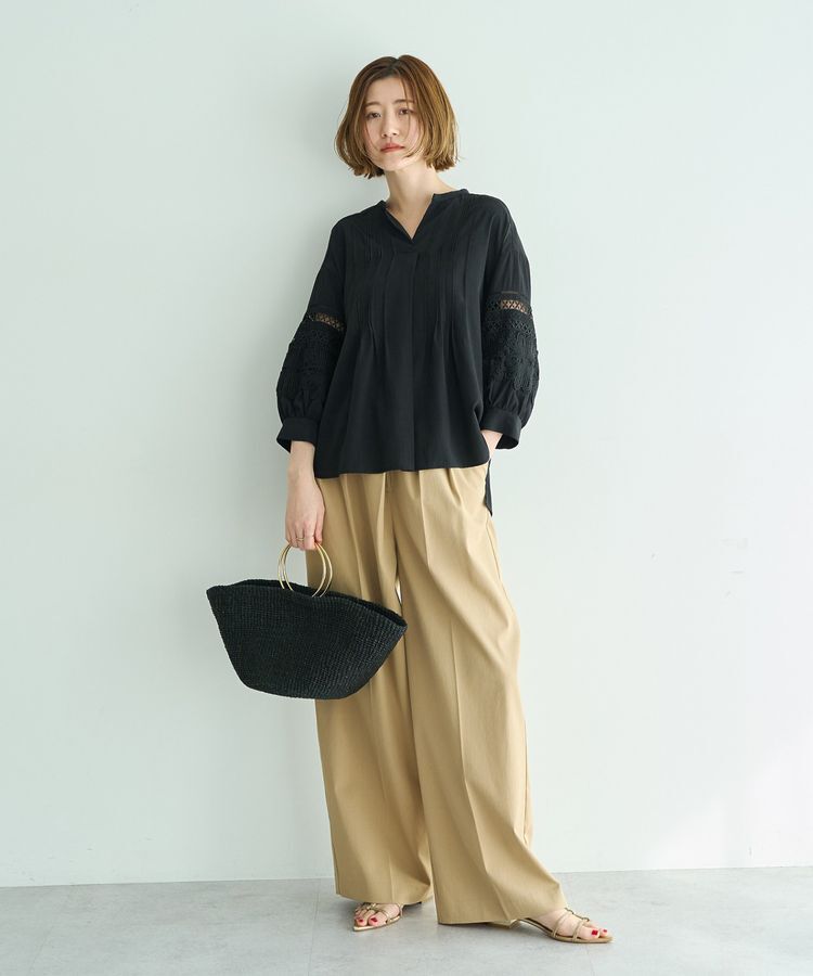 YECCA VECCA「メタルホックワイドパンツ」|その他|