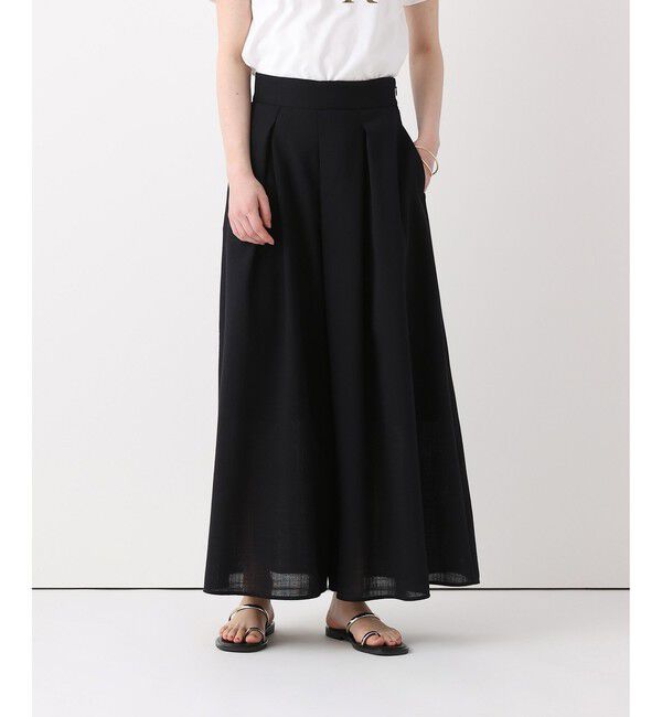 allureville「カラミフレアースカートパンツ」|チノ|