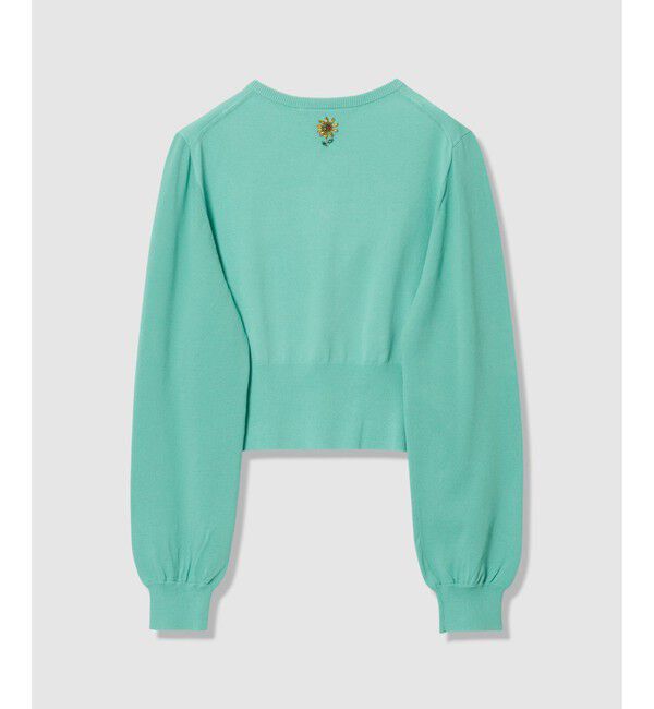 LOULOU WILLOUGHBY「 WEB 一部店舗限定【LOULOU WILLOUGHBY】サンフラワービジューカーディガン」|カーディガン|