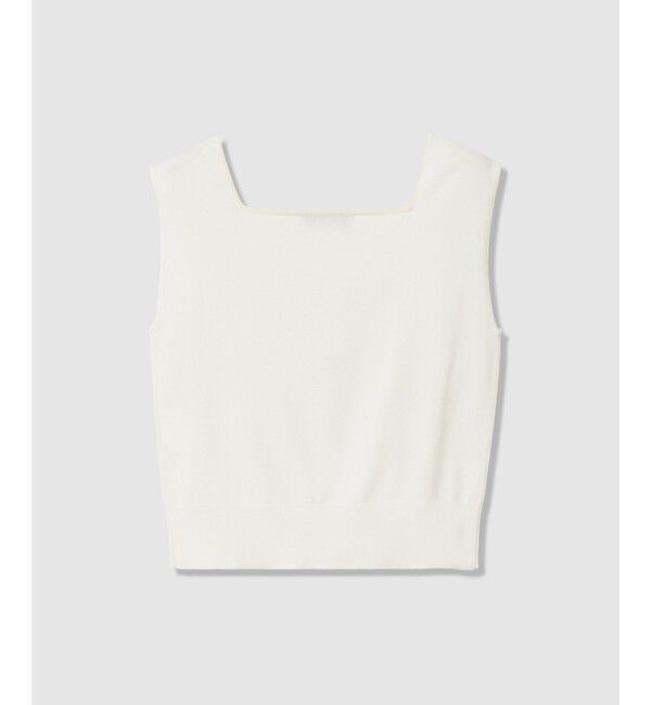 LOULOU WILLOUGHBY「WEB 一部店舗限定【LOULOU WILLOUGHBY】サンフラワービジュータンクトップ」|ニット・セーター|