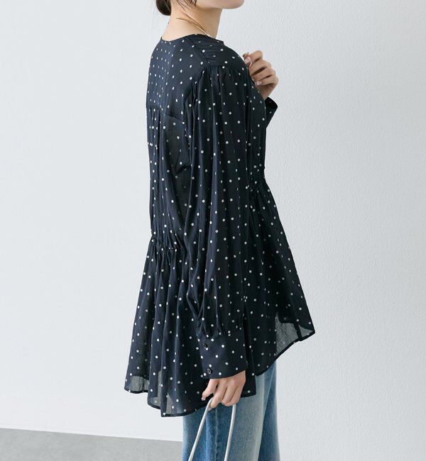  「グリッタードットペプラムブラウス」|プルオーバー|