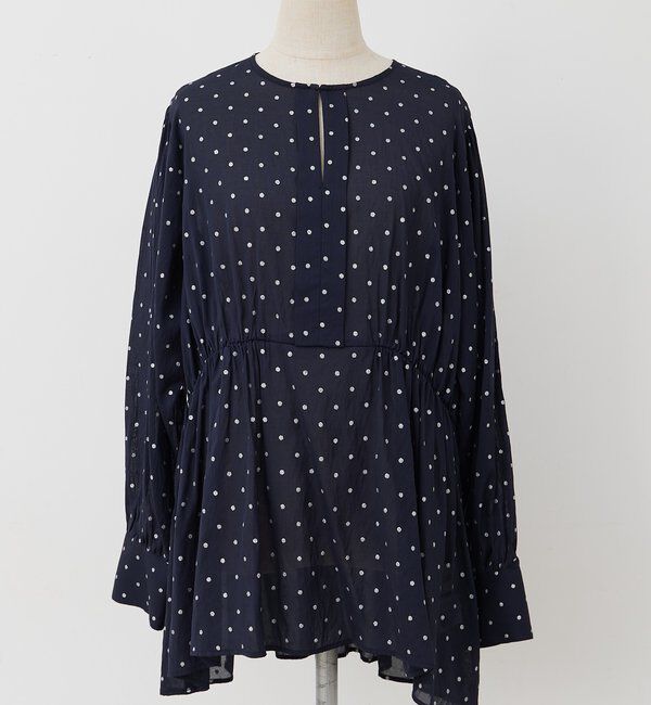  「グリッタードットペプラムブラウス」|プルオーバー|