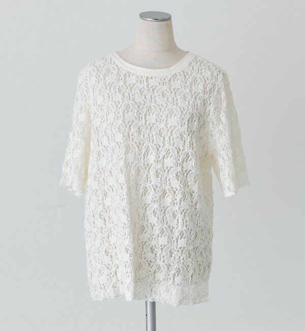  「ストレッチレースTシャツ」|Tシャツ・カットソー|
