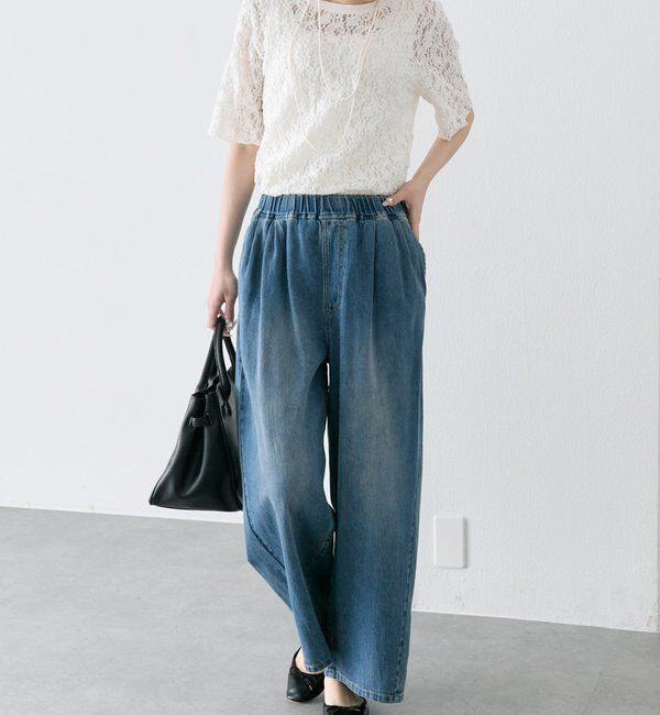  「ストレッチレースTシャツ」|Tシャツ・カットソー|