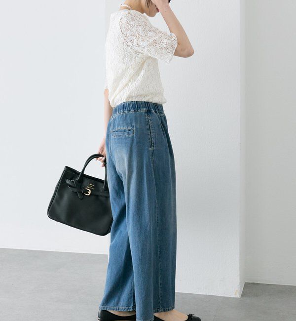  「ストレッチレースTシャツ」|Tシャツ・カットソー|