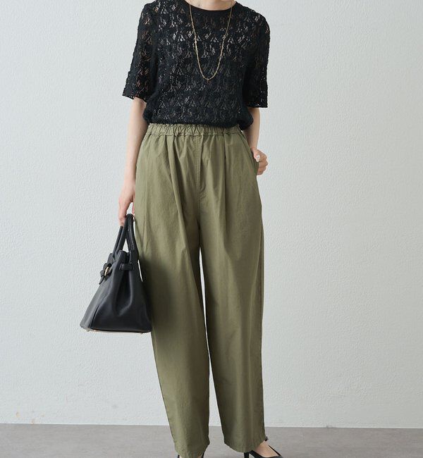  「ストレッチレースTシャツ」|Tシャツ・カットソー|