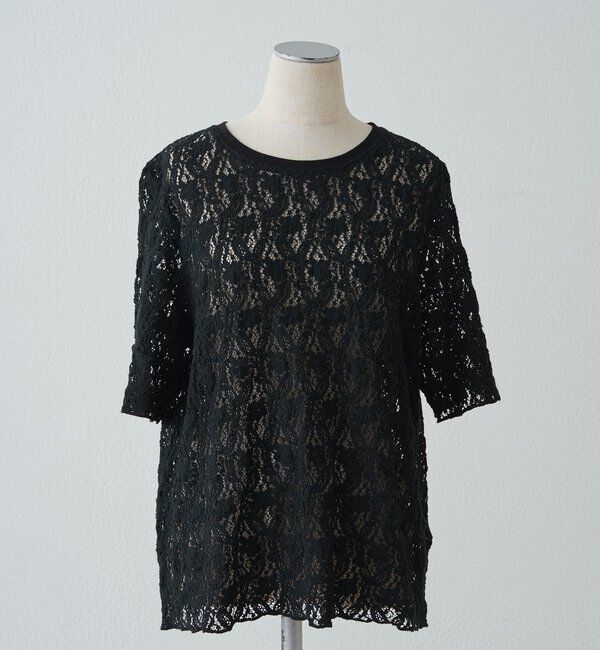  「ストレッチレースTシャツ」|Tシャツ・カットソー|