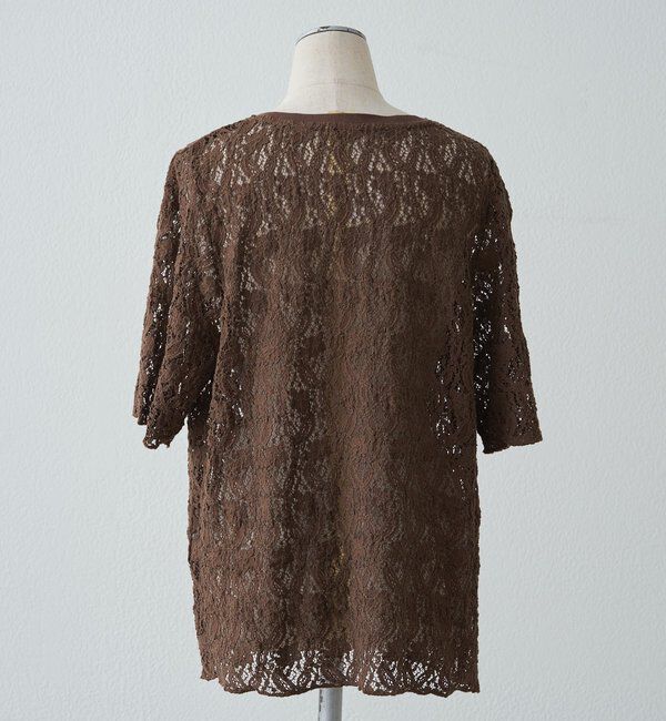  「ストレッチレースTシャツ」|Tシャツ・カットソー|