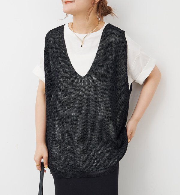  「テープヤーンベスト」|ニット・セーター|
