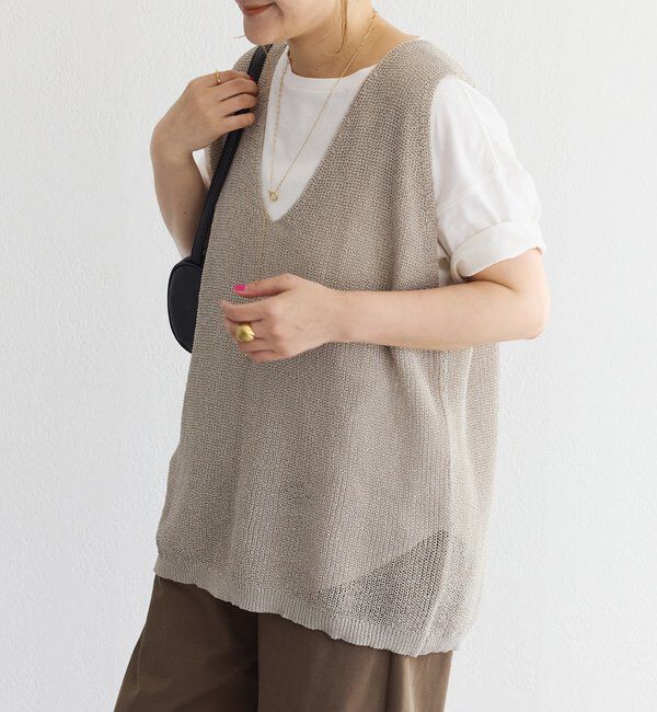  「テープヤーンベスト」|ニット・セーター|