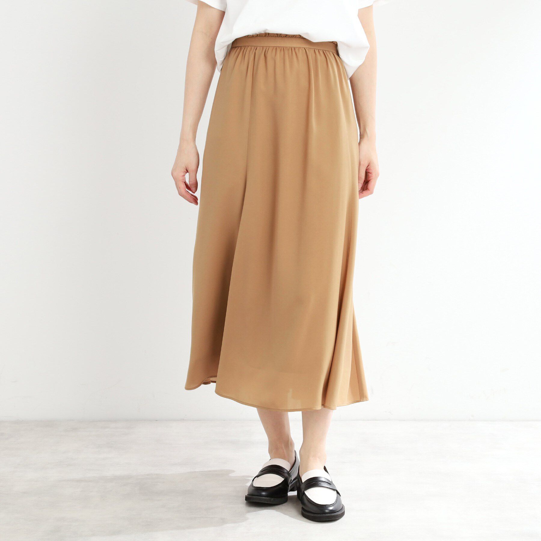 Reflect「【マシンウォッシュ可】フリュイドロングスカート」|スカート|