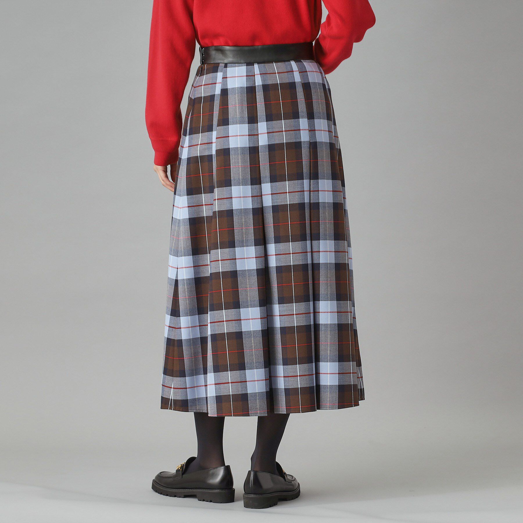 DRESSTERIOR「チェックタックソフトプリーツスカート」|スカート|