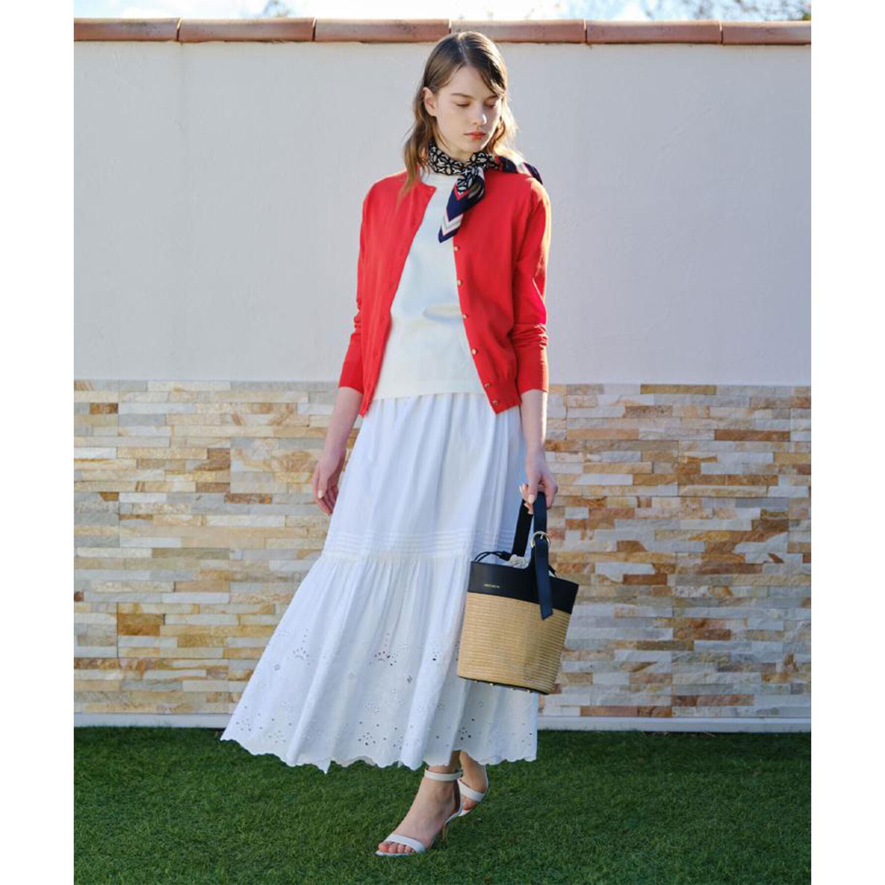 DRESSTERIOR「ウォッシャブルエンブロイダリースカート」|スカート|