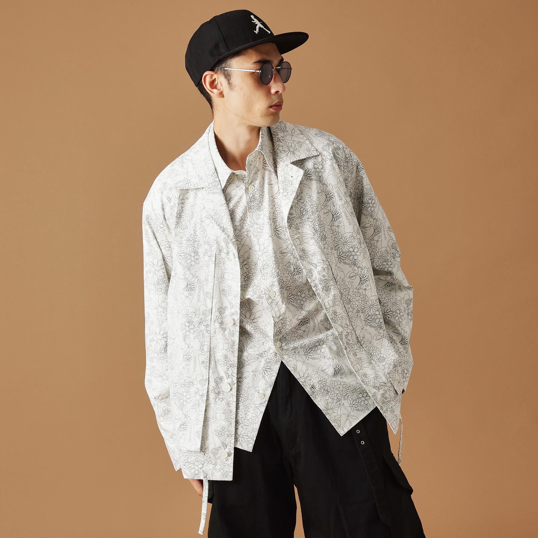 40CARATS&525「【Sサイズ～】ビリケンプリント 長袖シャツ」|シャツ・ブラウス|