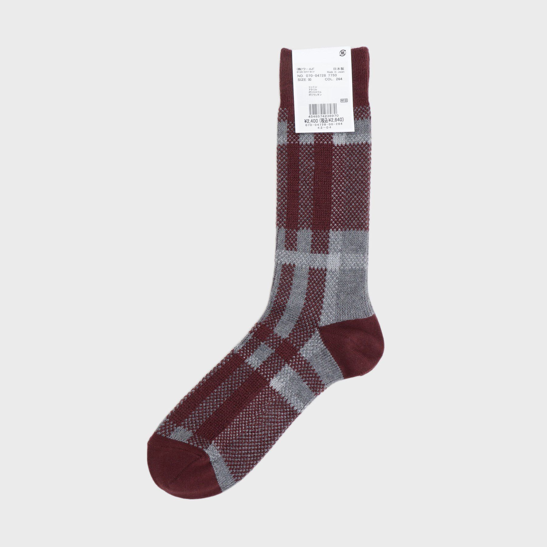 TAKEO KIKUCHI「タータンチェック柄ソックス」|ソックス|