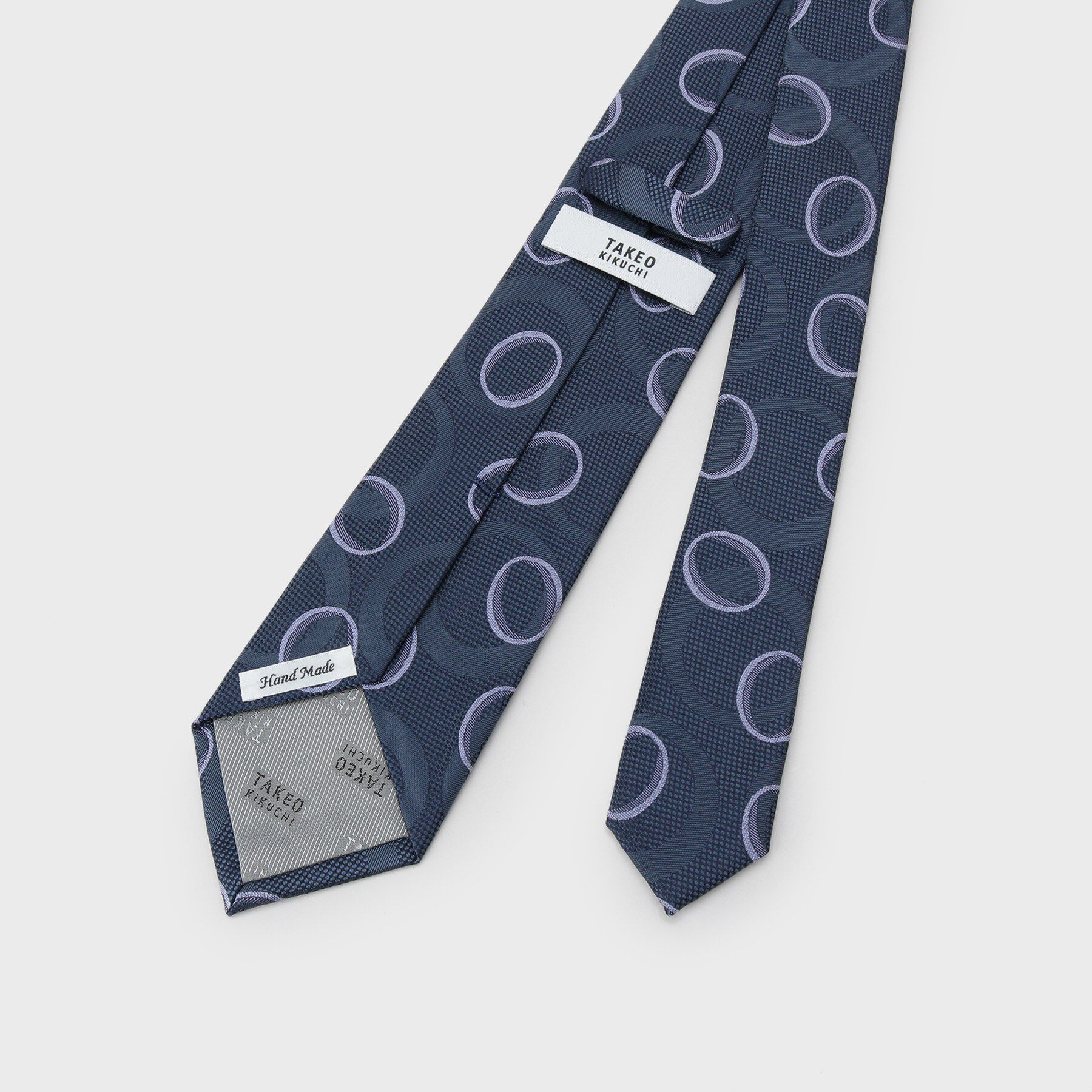 TAKEO KIKUCHI「【縁起の良いネクタイ】PNJ 巴（ともえ）紋ジオメトリックネクタイ」|ネクタイ・蝶ネクタイ|