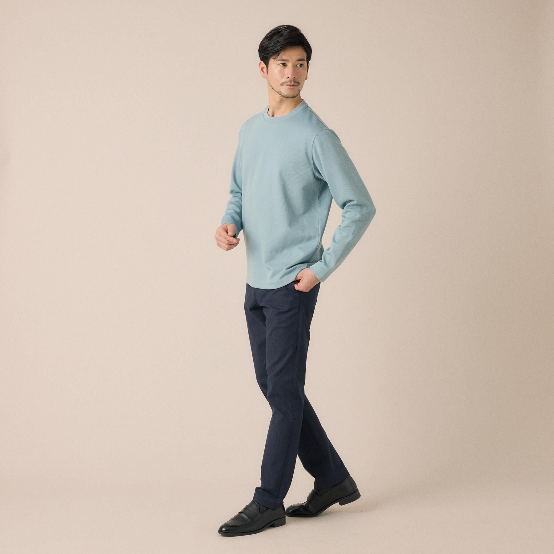 TAKEO KIKUCHI「【尾州ファブリック】ジャカードカットソー」|Tシャツ・カットソー|