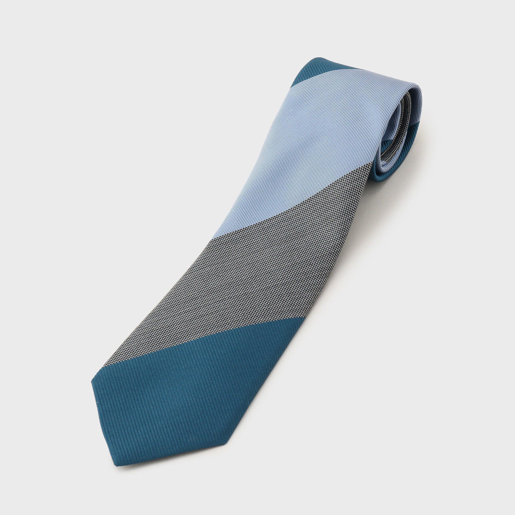 TAKEO KIKUCHI「ヴェールシルク トリプルストライプネクタイ」|ネクタイ・蝶ネクタイ|グリーン(322)