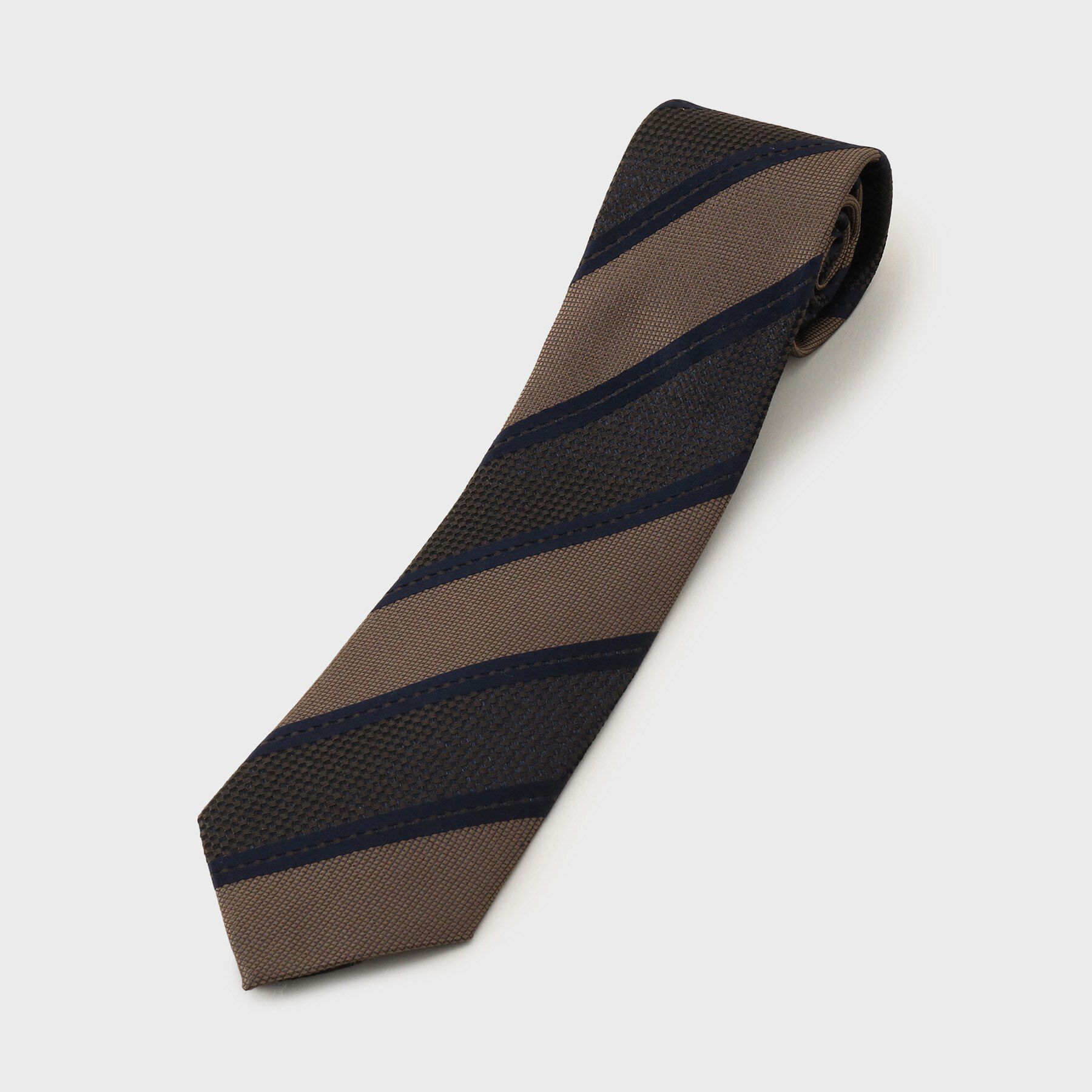 TAKEO KIKUCHI「【タンザワシルク】柞蚕ストライプネクタイ」|ネクタイ・蝶ネクタイ|