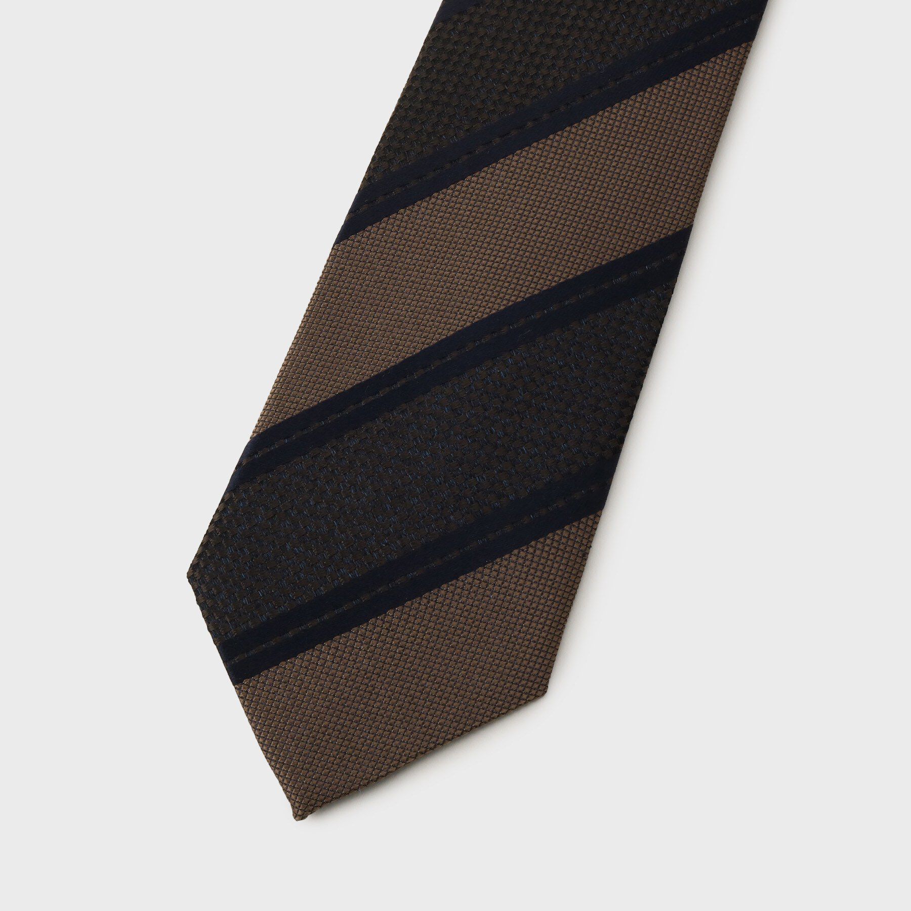 TAKEO KIKUCHI「【タンザワシルク】柞蚕ストライプネクタイ」|ネクタイ・蝶ネクタイ|