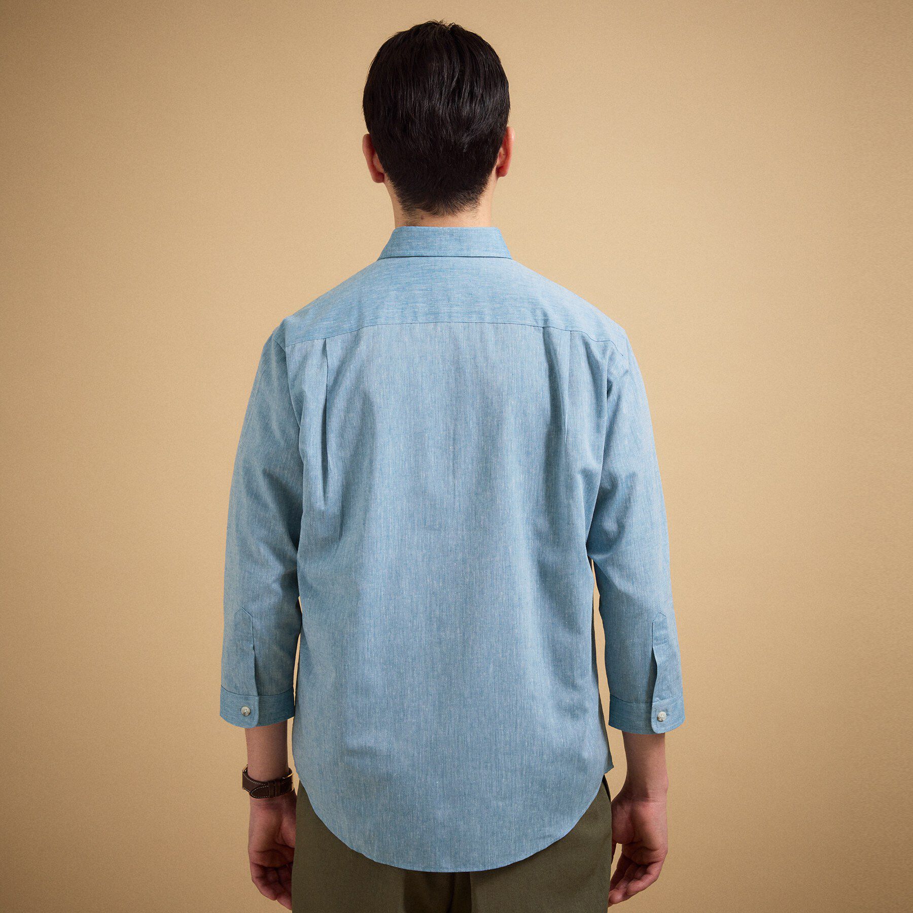 TAKEO KIKUCHI「ハイブリッド リネン 七分袖シャツ」|シャツ・ブラウス|