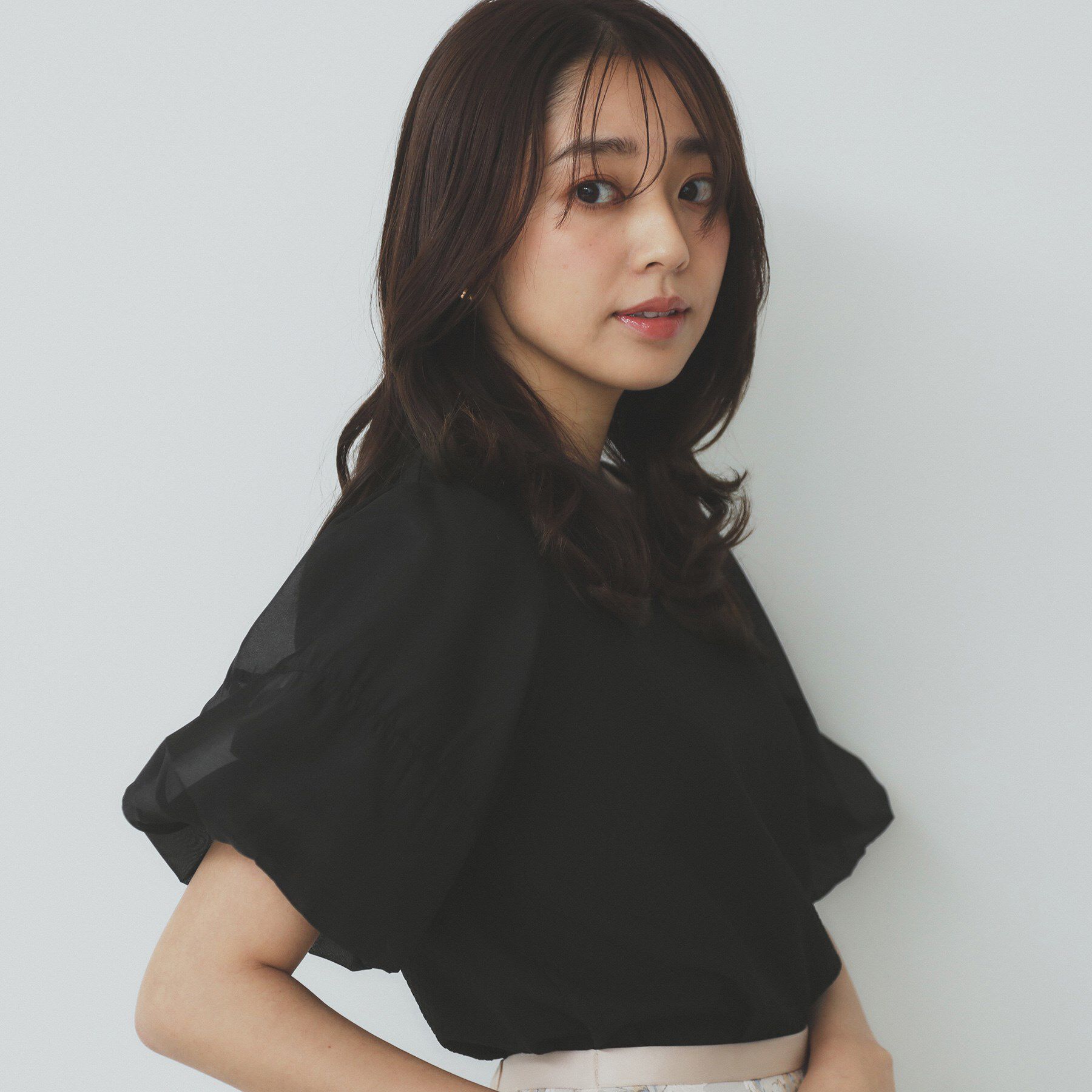 index「シアーバルーンスリーブトップス【洗濯機洗い可】」|Tシャツ・カットソー|