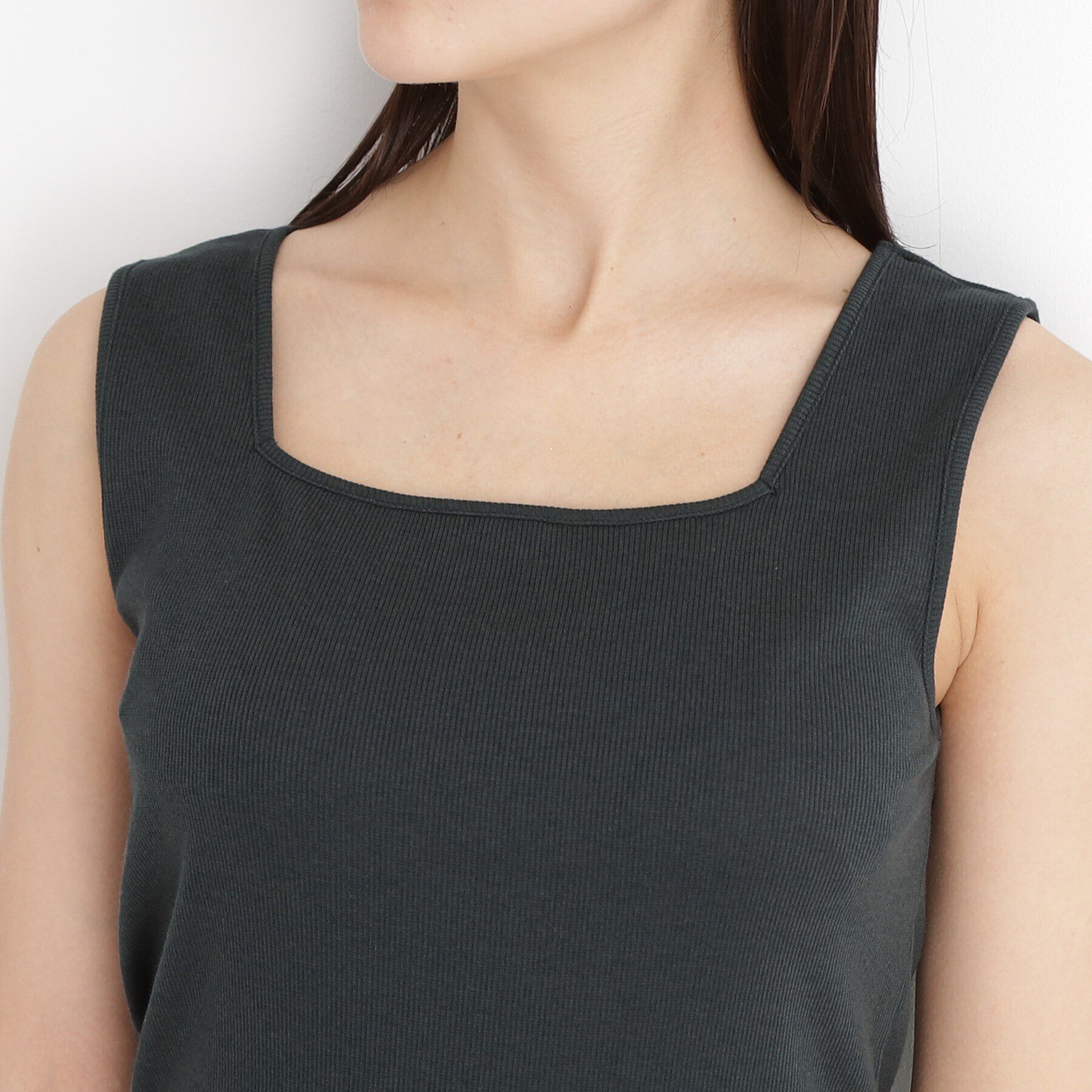 THE SHOP TK「【前後2WAY】スクエアリブタンク/洗える」|キャミソール|