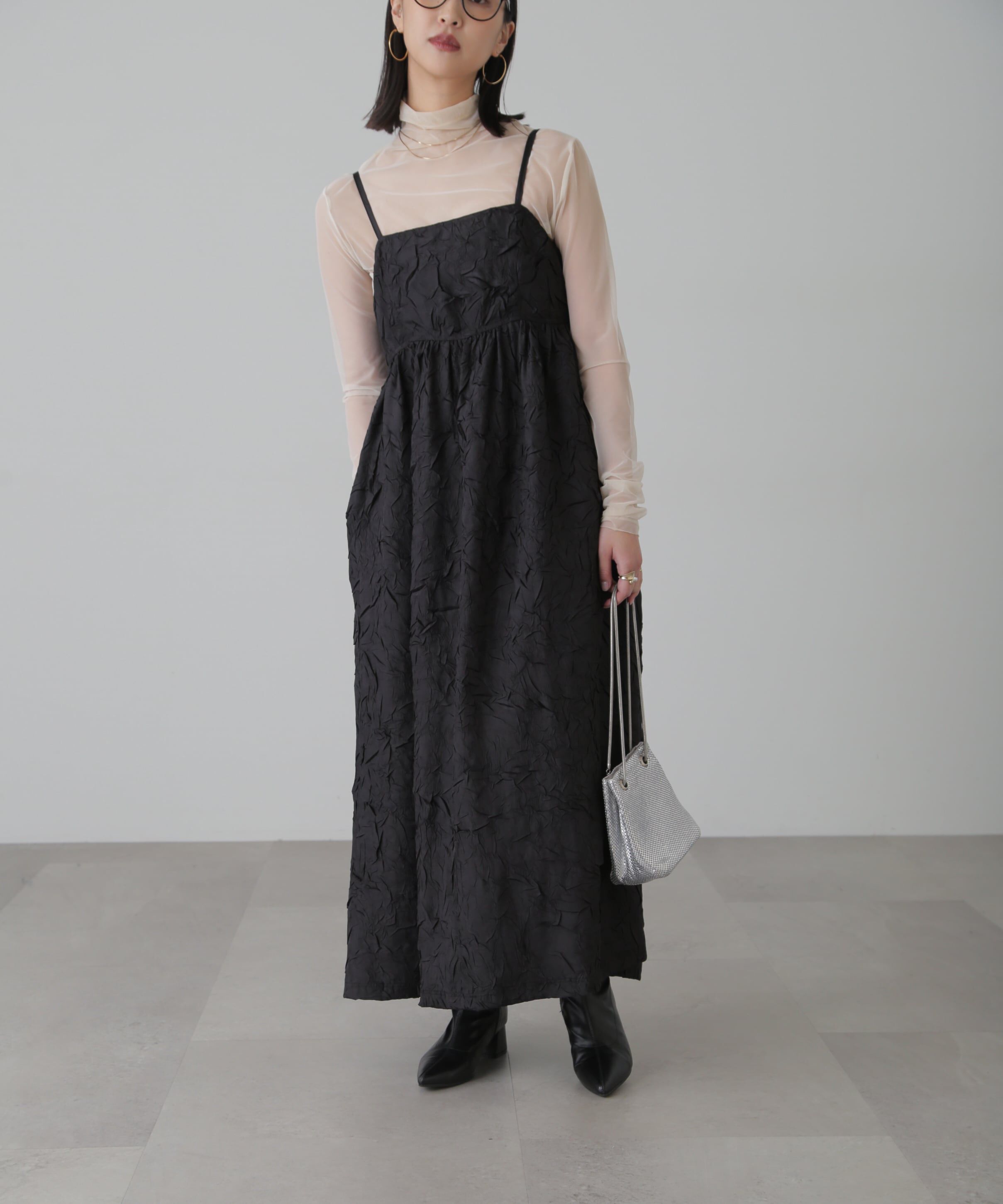  「バックオープンフレアマキシキャミワンピース」|ワンピース|