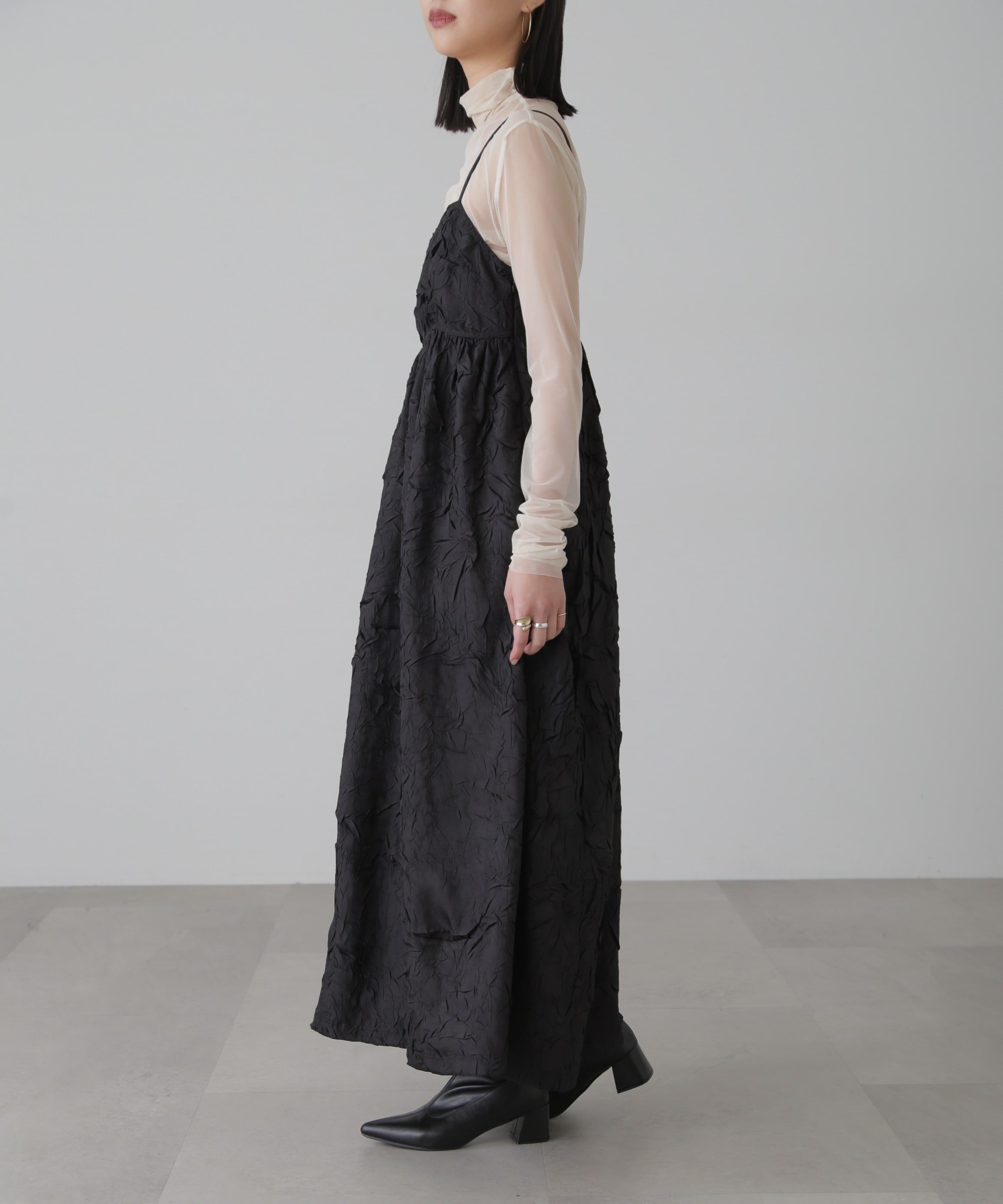  「バックオープンフレアマキシキャミワンピース」|ワンピース|