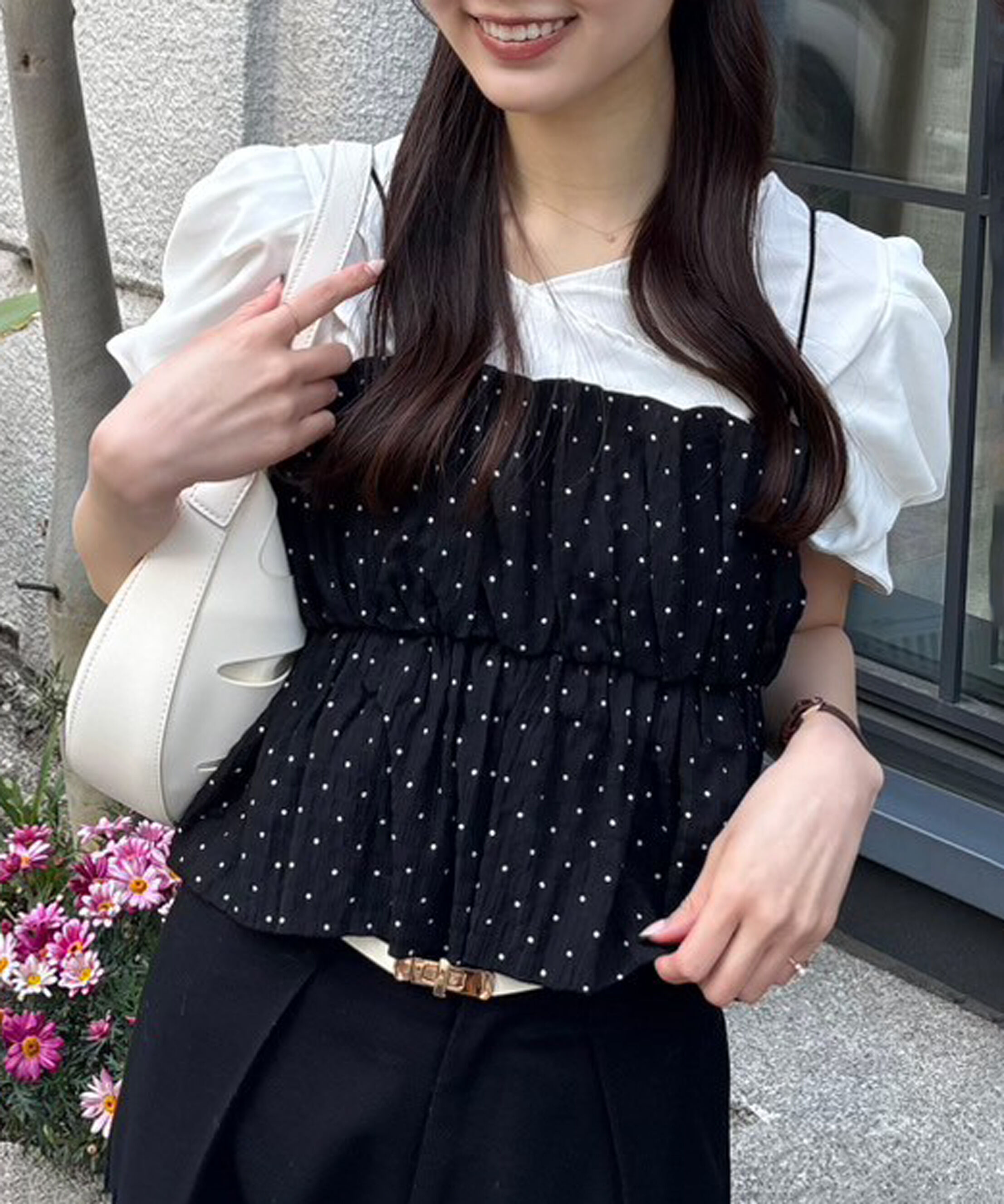  「シャイニーキャミソールビスチェ」|シャツ・ブラウス|