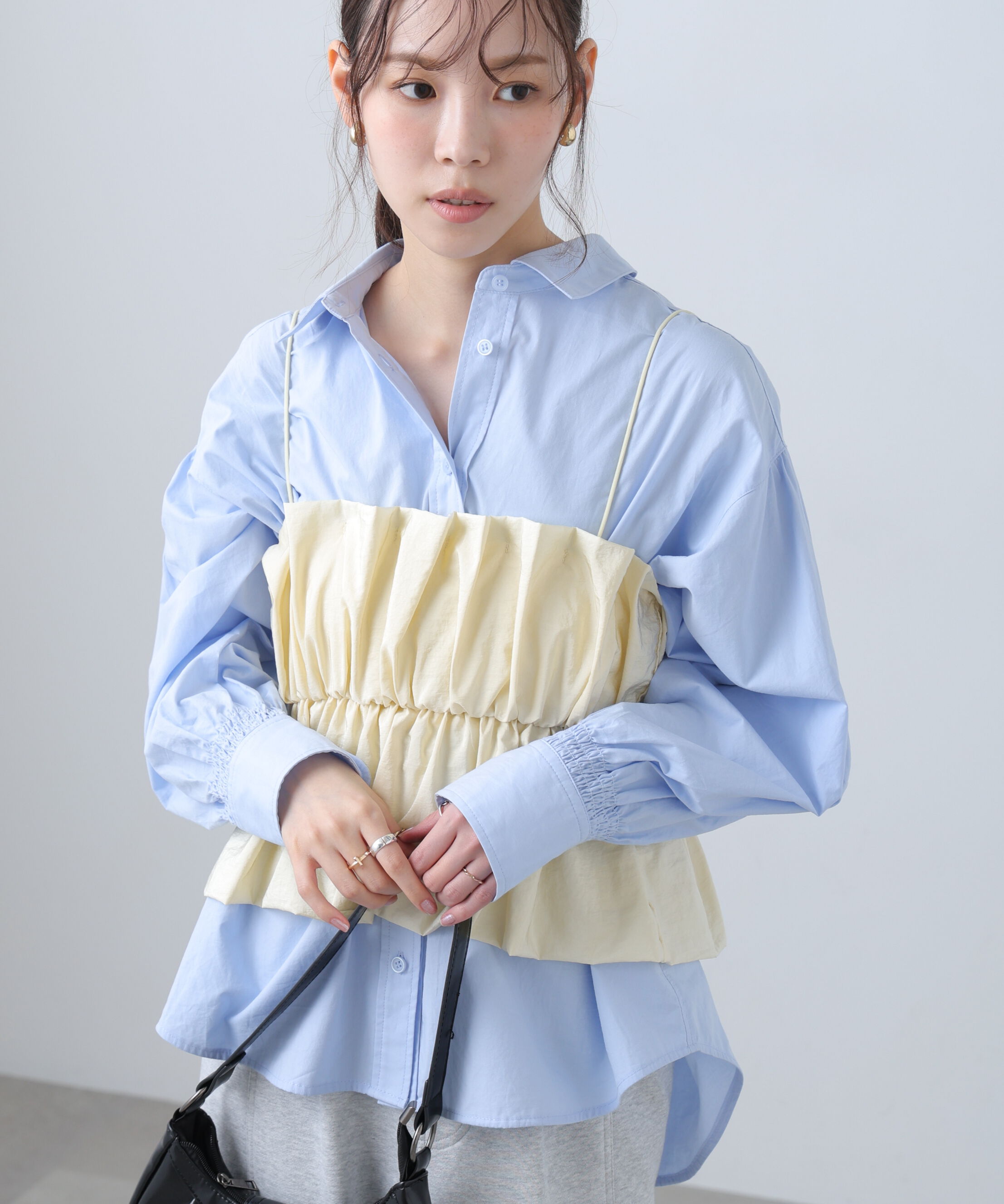  「シャイニーキャミソールビスチェ」|シャツ・ブラウス|