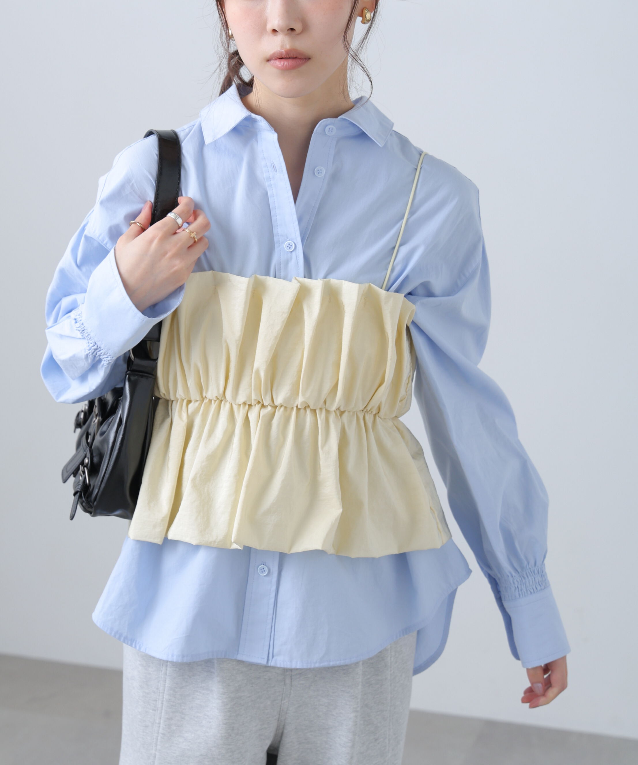  「シャイニーキャミソールビスチェ」|シャツ・ブラウス|