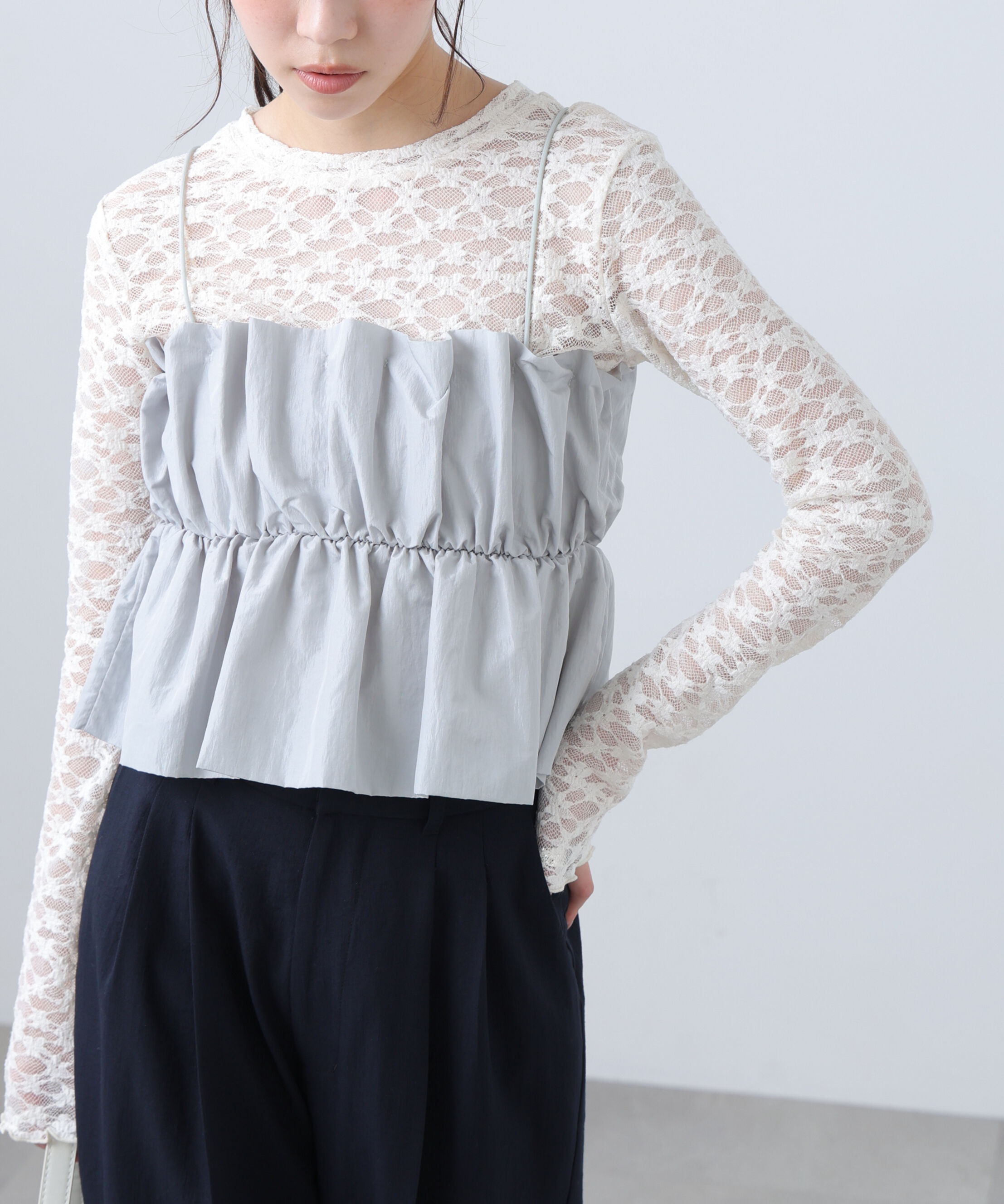  「シャイニーキャミソールビスチェ」|シャツ・ブラウス|