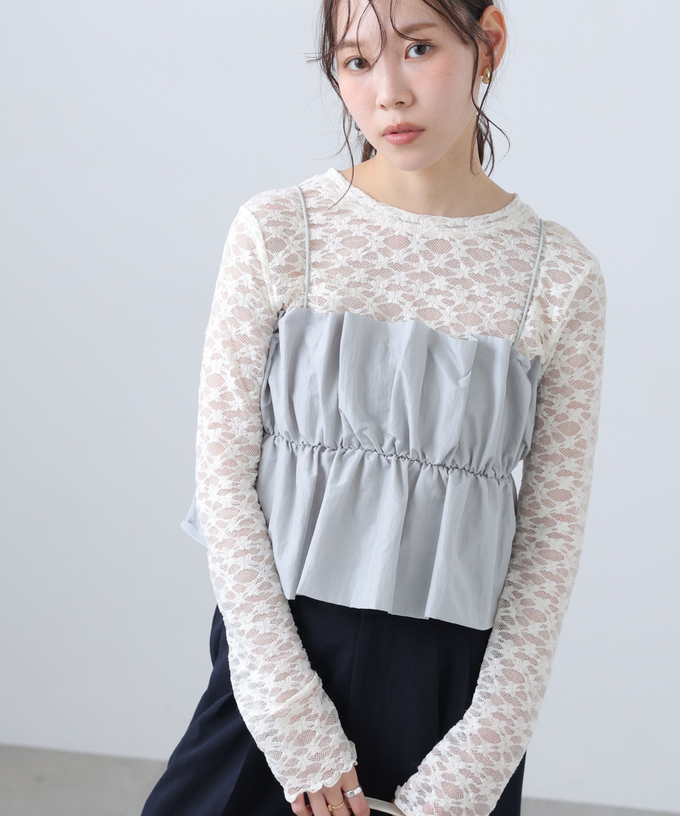  「シャイニーキャミソールビスチェ」|シャツ・ブラウス|