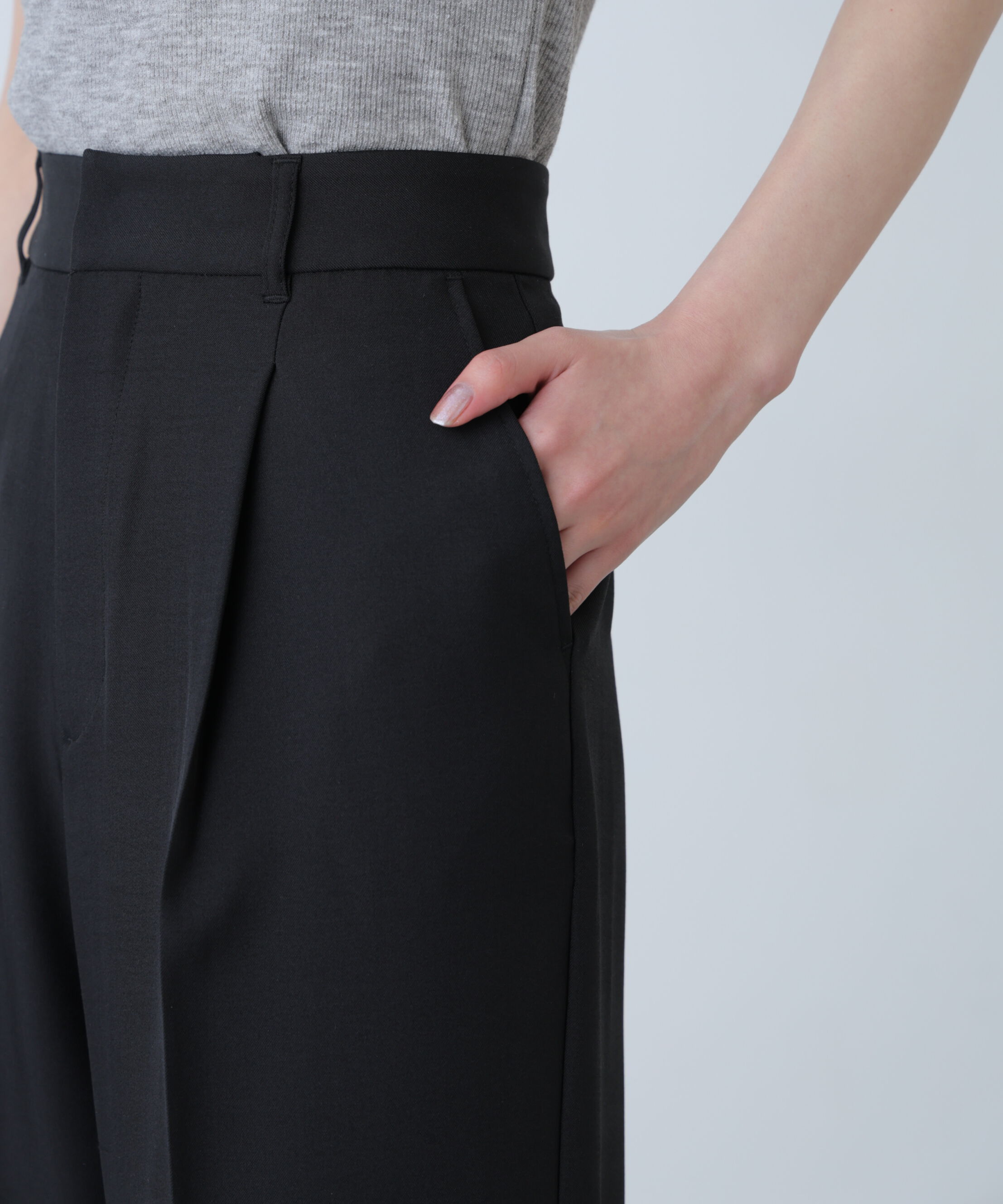  「ﾜﾝﾀｯｸﾜｲﾄﾞﾊﾟﾝﾂ[切らずに履ける身長別ｻｲｽﾞ/低身長/高身 」|その他|