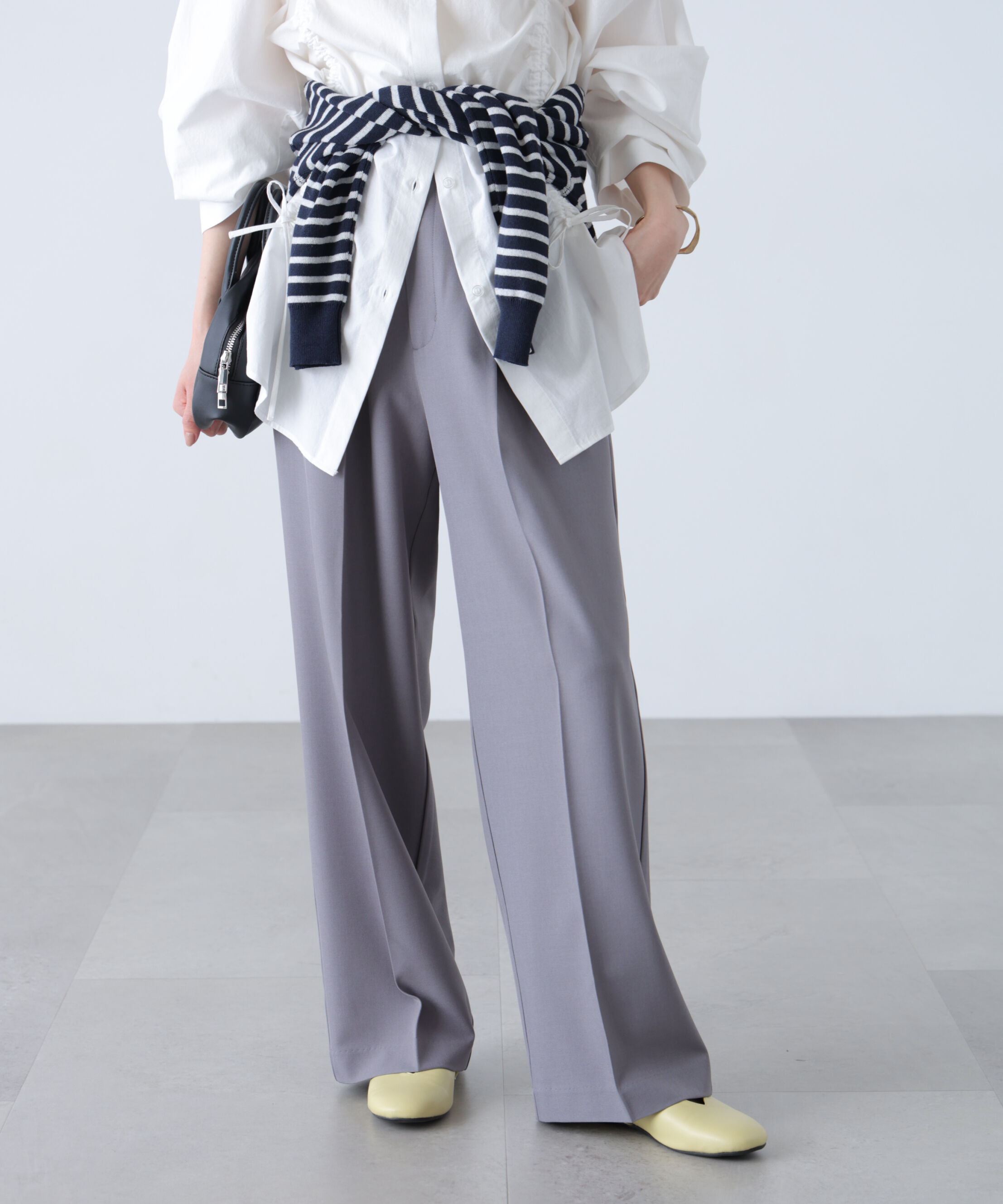  「ﾜﾝﾀｯｸﾜｲﾄﾞﾊﾟﾝﾂ[切らずに履ける身長別ｻｲｽﾞ/低身長/高身 」|その他|