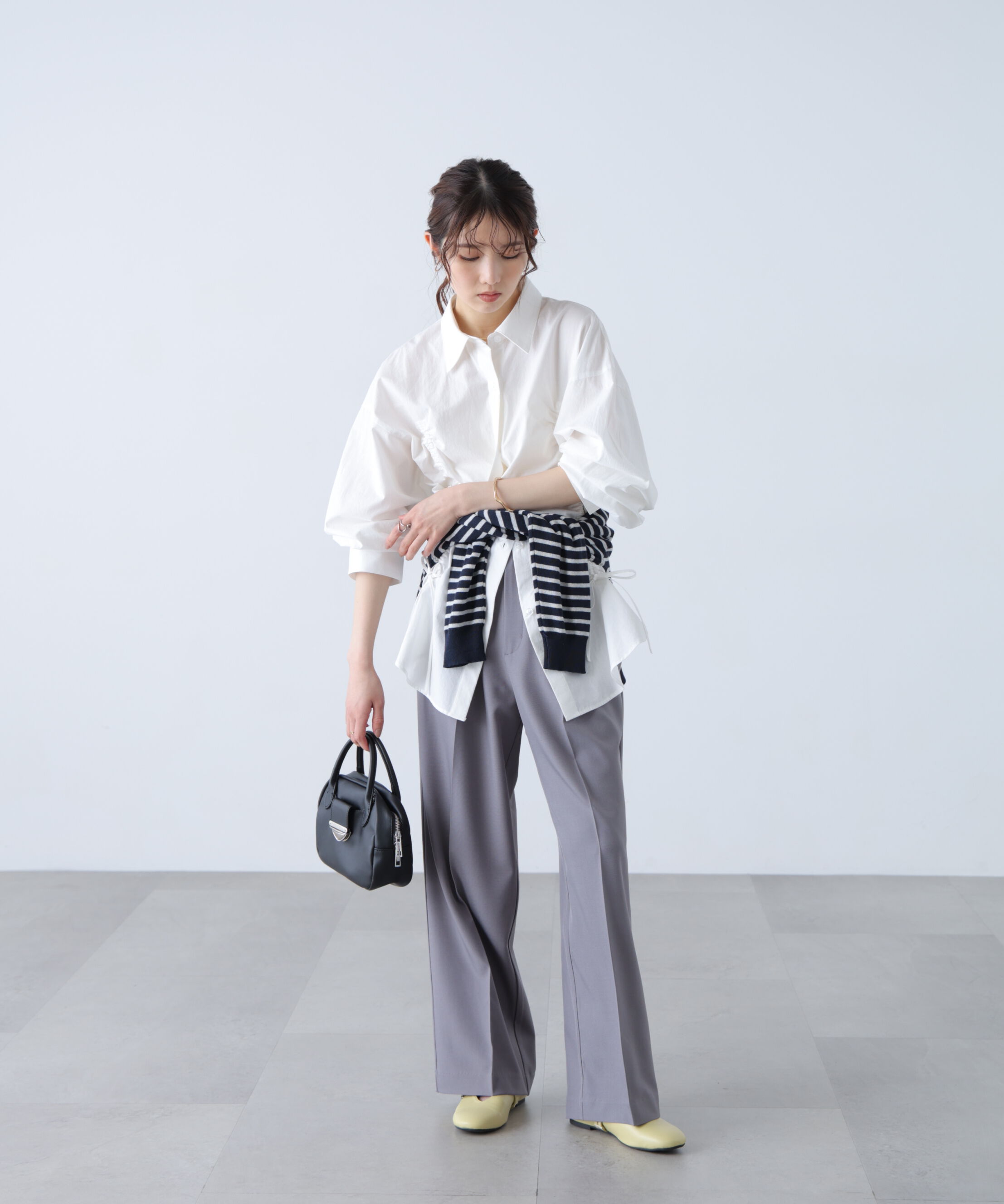  「ﾜﾝﾀｯｸﾜｲﾄﾞﾊﾟﾝﾂ[切らずに履ける身長別ｻｲｽﾞ/低身長/高身 」|その他|