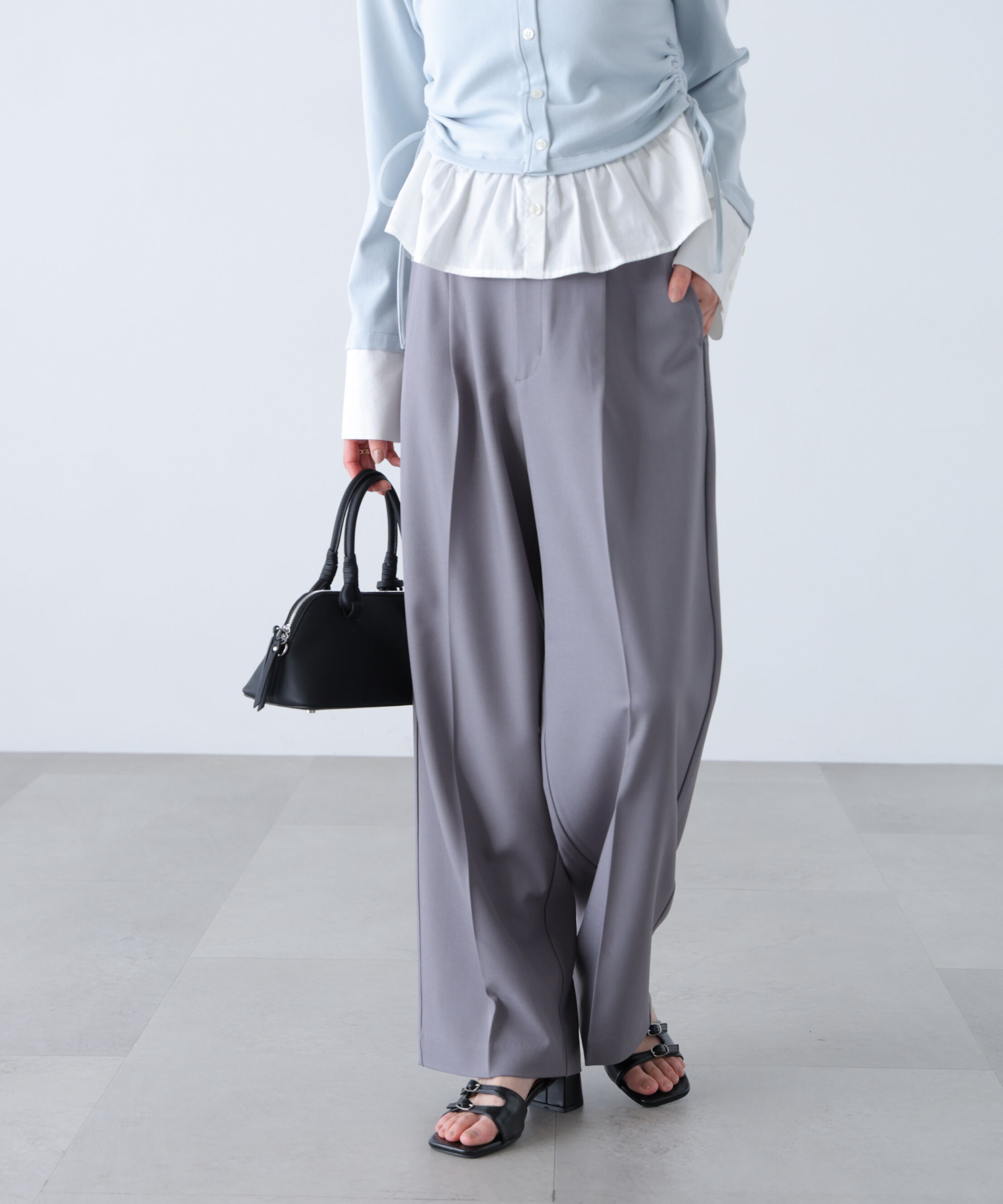  「ﾜﾝﾀｯｸﾜｲﾄﾞﾊﾟﾝﾂ[切らずに履ける身長別ｻｲｽﾞ/低身長/高身 」|その他|