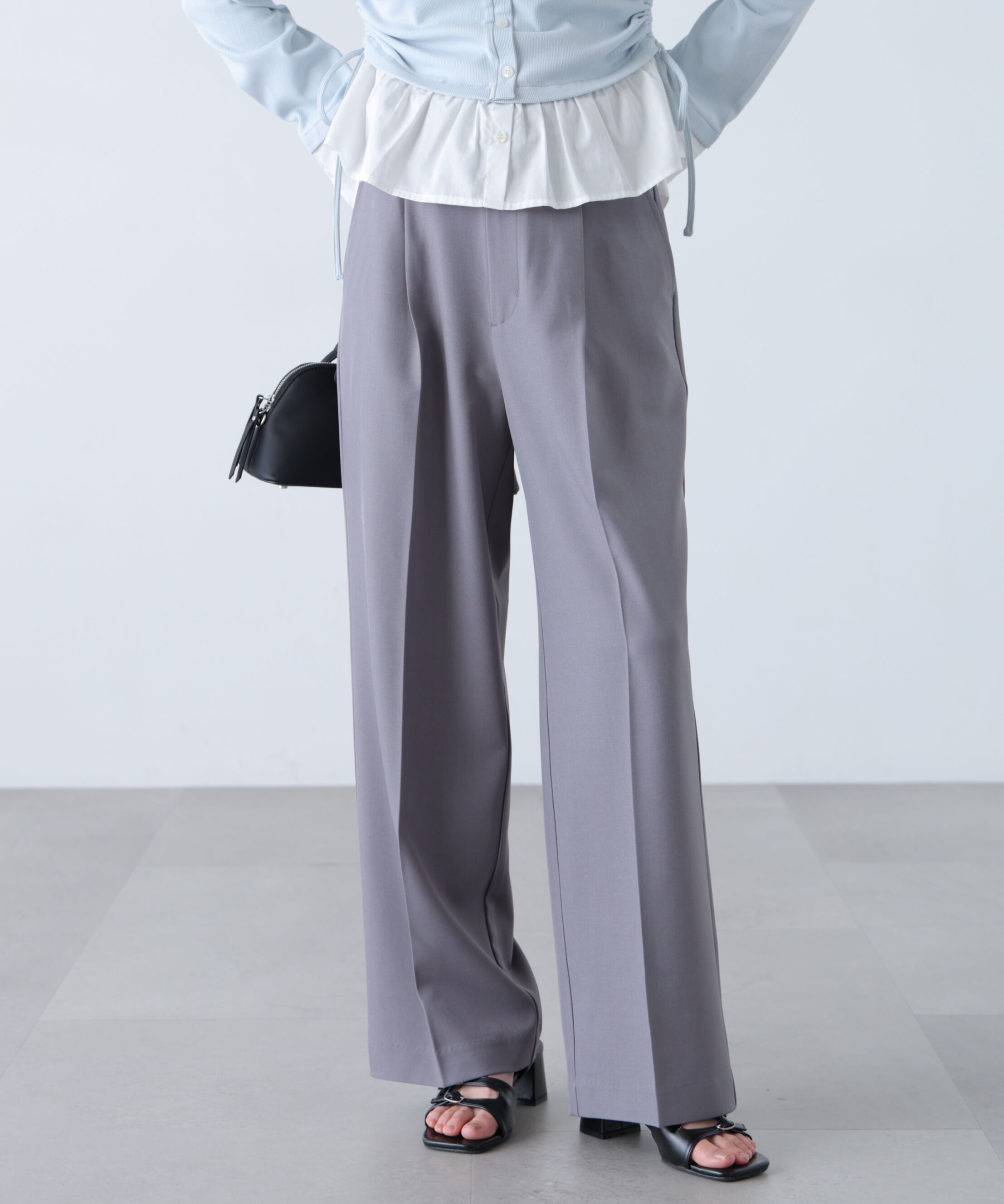  「ﾜﾝﾀｯｸﾜｲﾄﾞﾊﾟﾝﾂ[切らずに履ける身長別ｻｲｽﾞ/低身長/高身 」|その他|