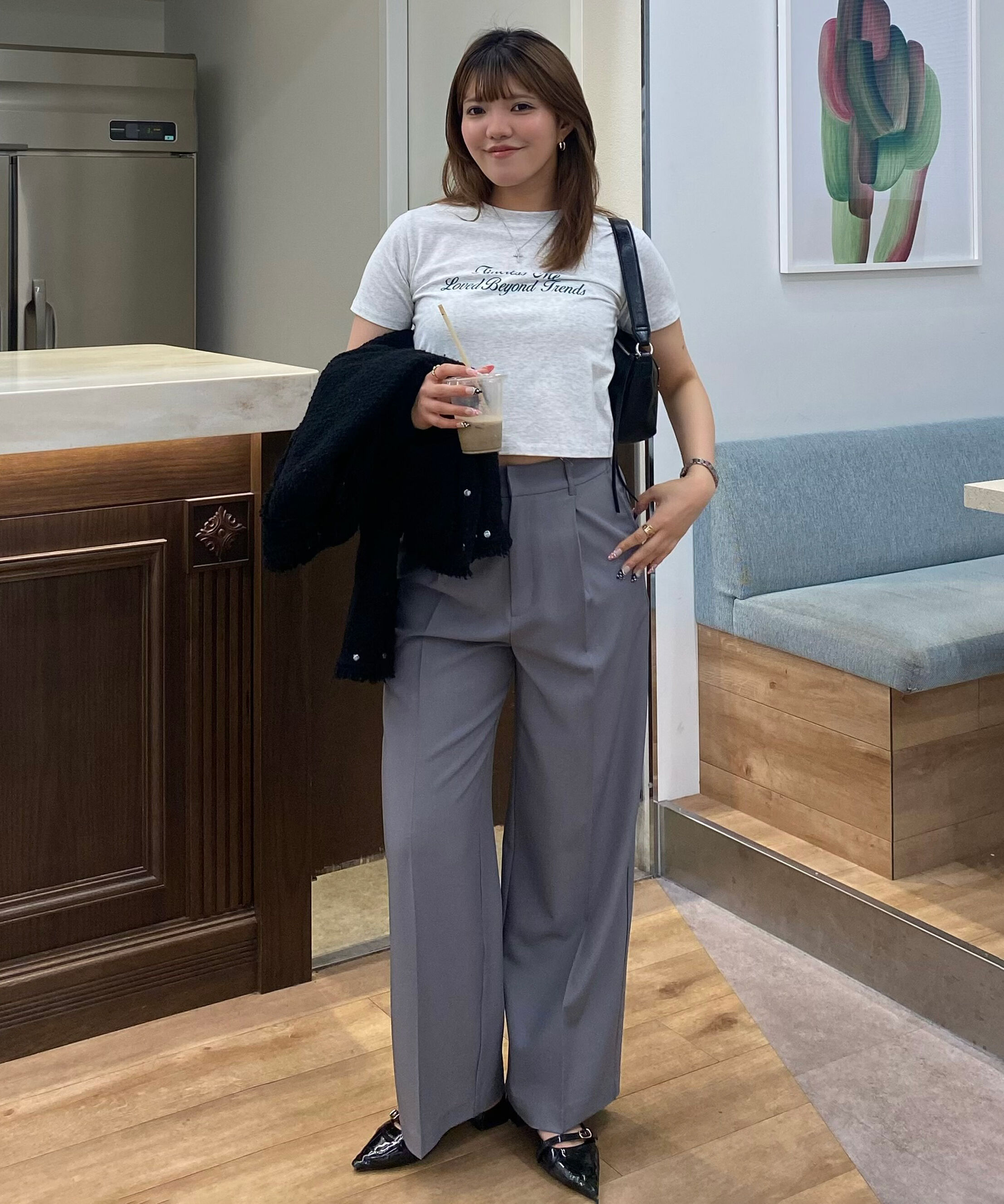  「ﾜﾝﾀｯｸﾜｲﾄﾞﾊﾟﾝﾂ[切らずに履ける身長別ｻｲｽﾞ/低身長/高身 」|その他|