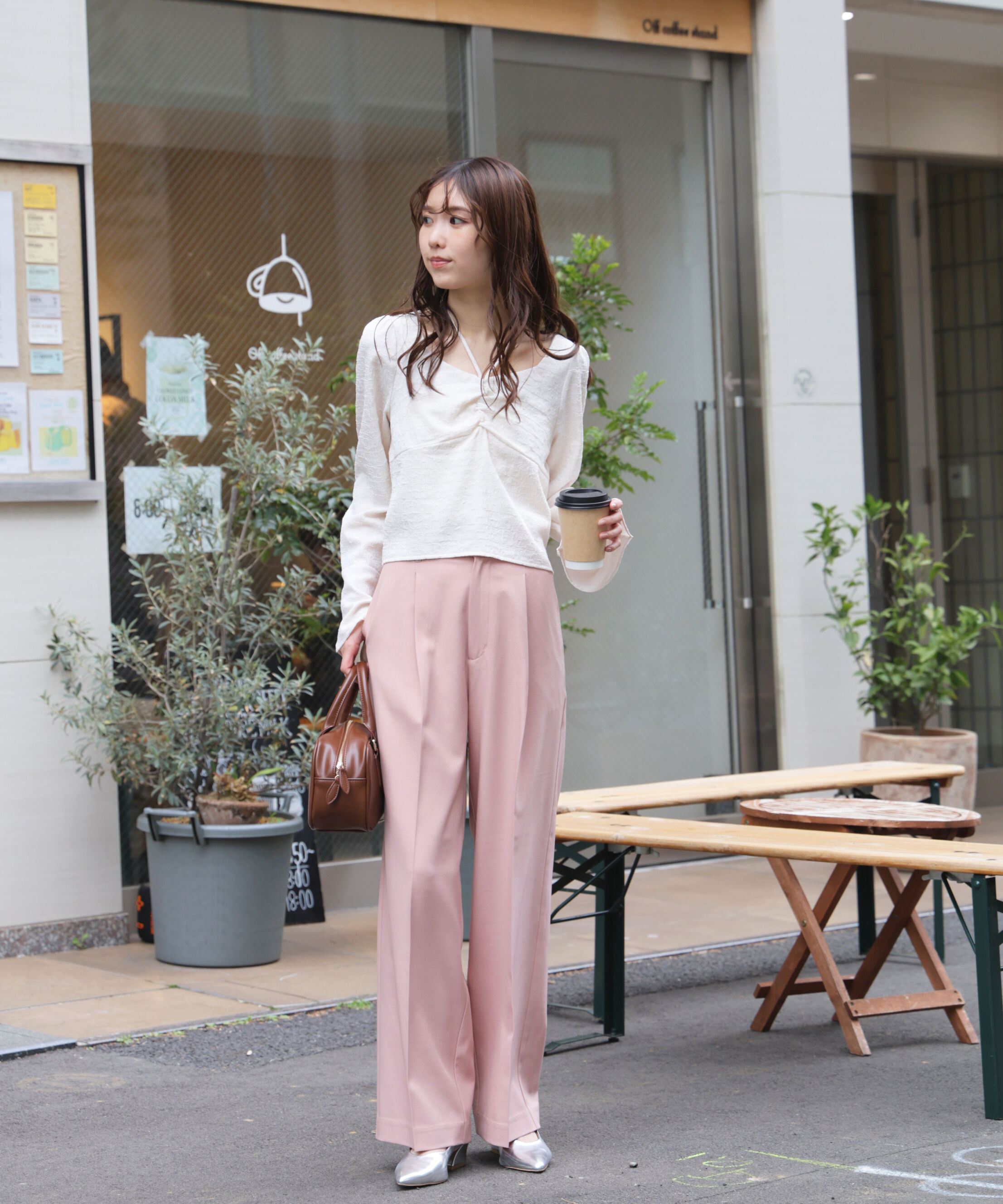  「ﾜﾝﾀｯｸﾜｲﾄﾞﾊﾟﾝﾂ[切らずに履ける身長別ｻｲｽﾞ/低身長/高身 」|その他|