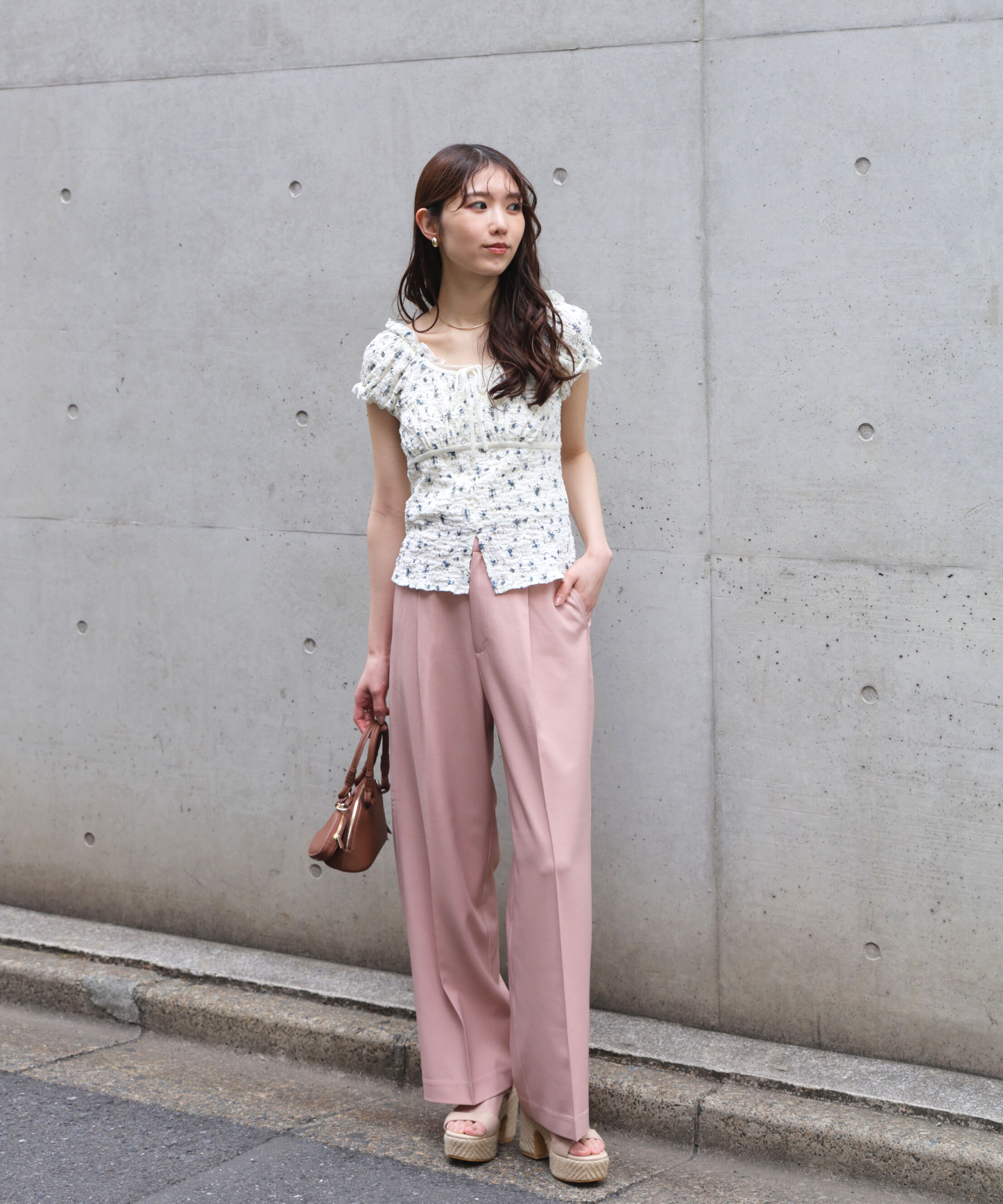  「ﾜﾝﾀｯｸﾜｲﾄﾞﾊﾟﾝﾂ[切らずに履ける身長別ｻｲｽﾞ/低身長/高身 」|その他|