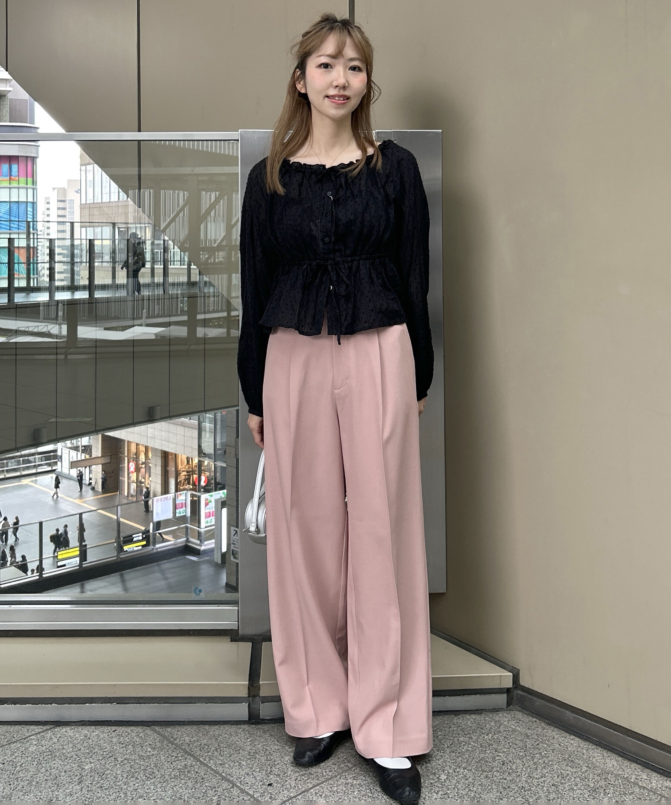  「ﾜﾝﾀｯｸﾜｲﾄﾞﾊﾟﾝﾂ[切らずに履ける身長別ｻｲｽﾞ/低身長/高身 」|その他|