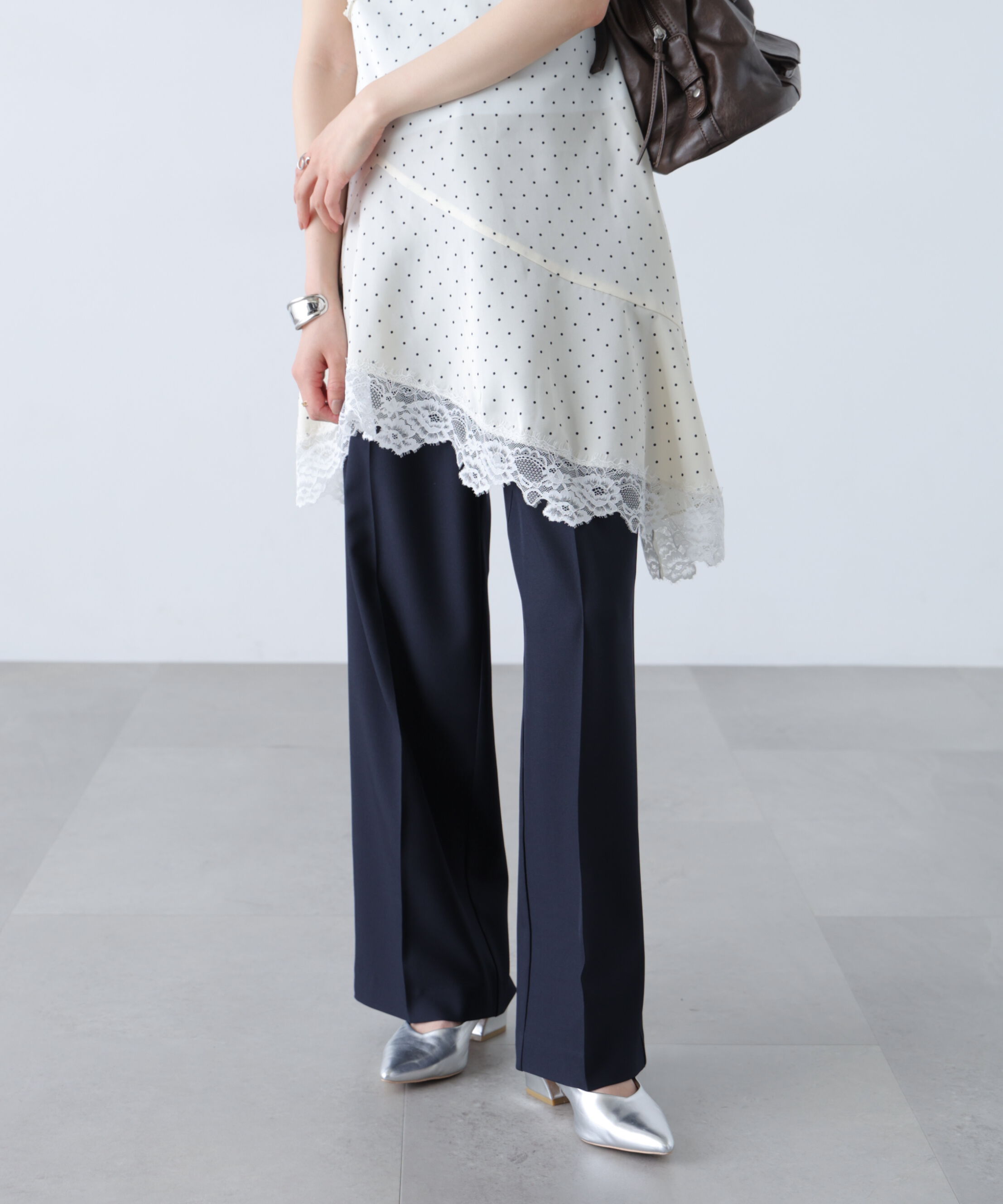  「ﾜﾝﾀｯｸﾜｲﾄﾞﾊﾟﾝﾂ[切らずに履ける身長別ｻｲｽﾞ/低身長/高身 」|その他|