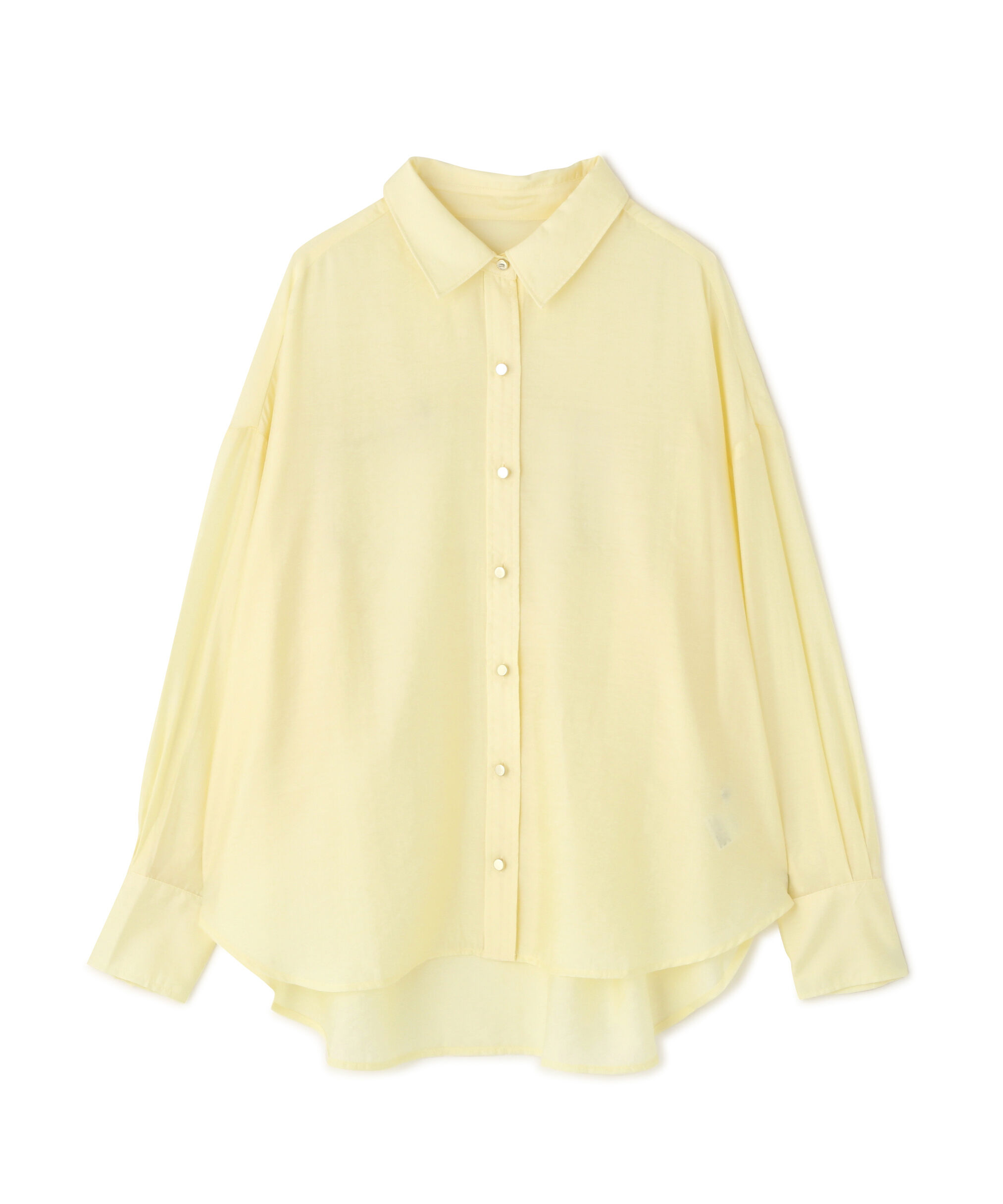  「〈MFM〉リネンライク金ボタンシャツ」|シャツ・ブラウス|イエロー