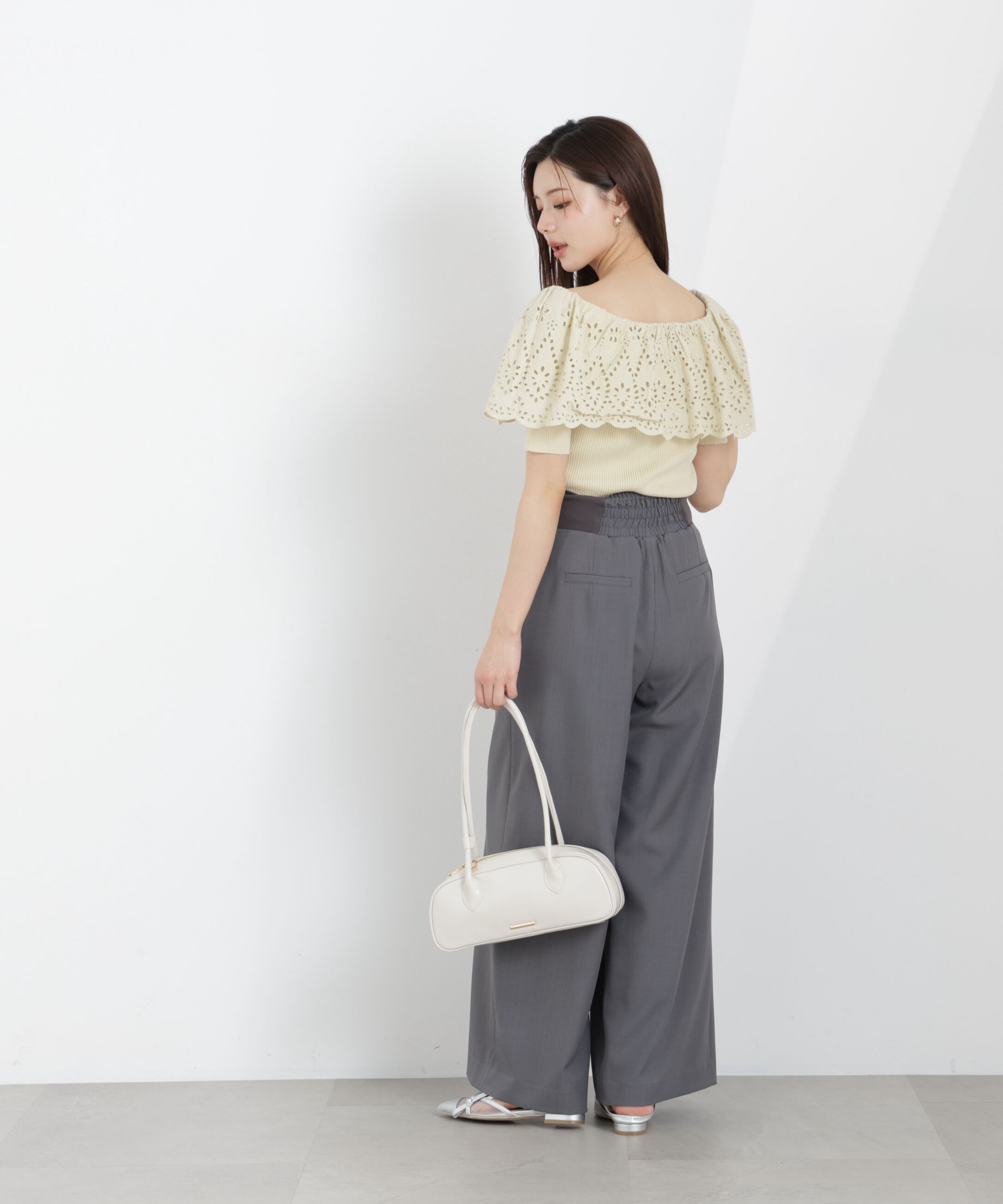 PROPORTION BODY DRESSING「ウエストリブワイドパンツ　26SS」|その他|