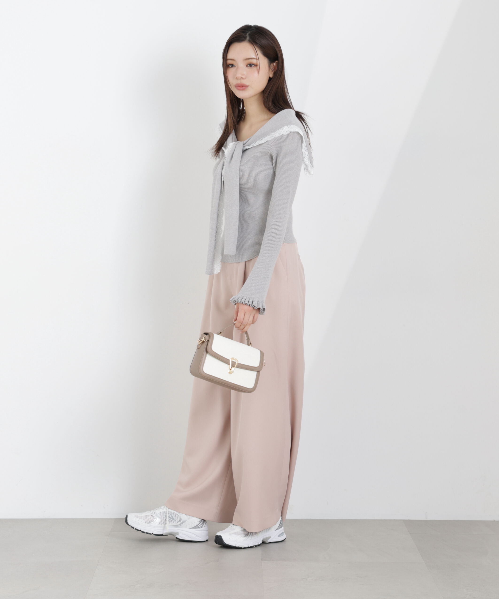 PROPORTION BODY DRESSING「ウエストリブワイドパンツ　26SS」|その他|ピンク