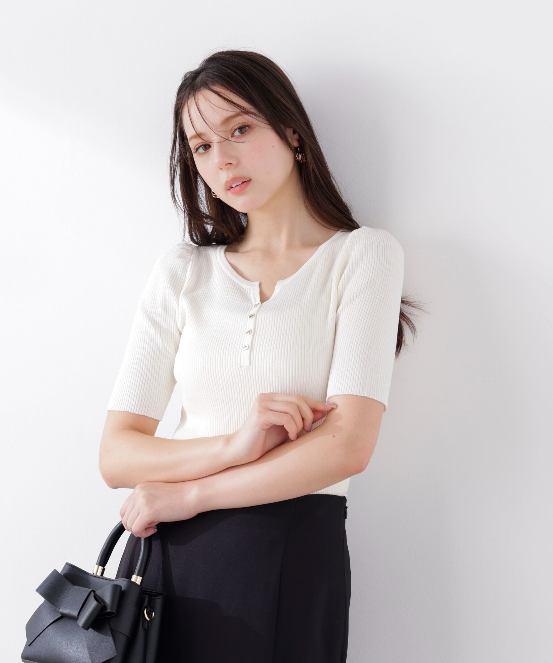 PROPORTION BODY DRESSING「ヘンリーネックニット 26SS」|ニット・セーター|