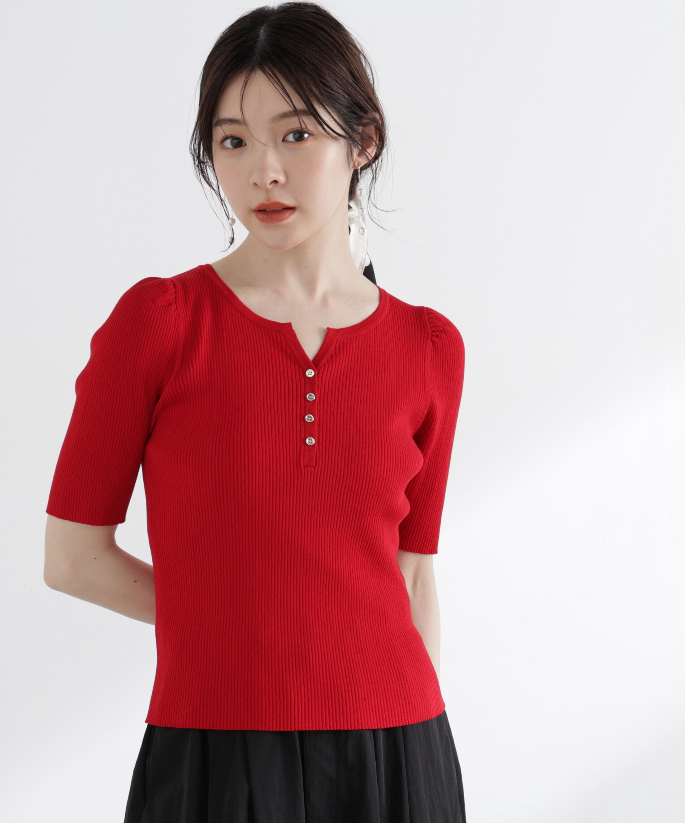 PROPORTION BODY DRESSING「ヘンリーネックニット 26SS」|ニット・セーター|