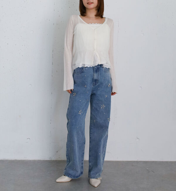 archives「コンパクトシアーＣＤ&times;コットンレースタックキャミＳＥＴ」|カーディガン|